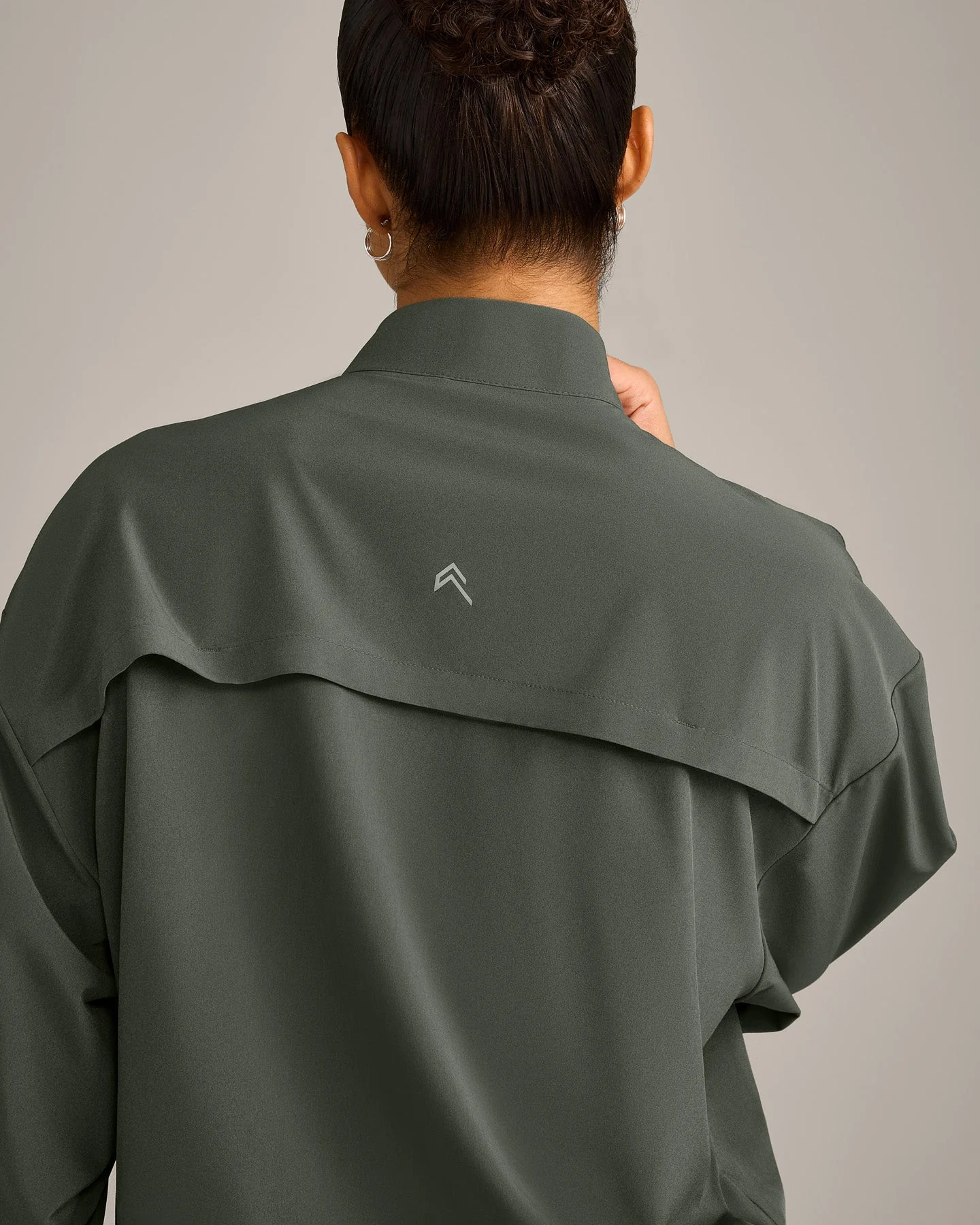 AirMove™ Jacket with Reflective Logo | Dark Khaki - Image 4