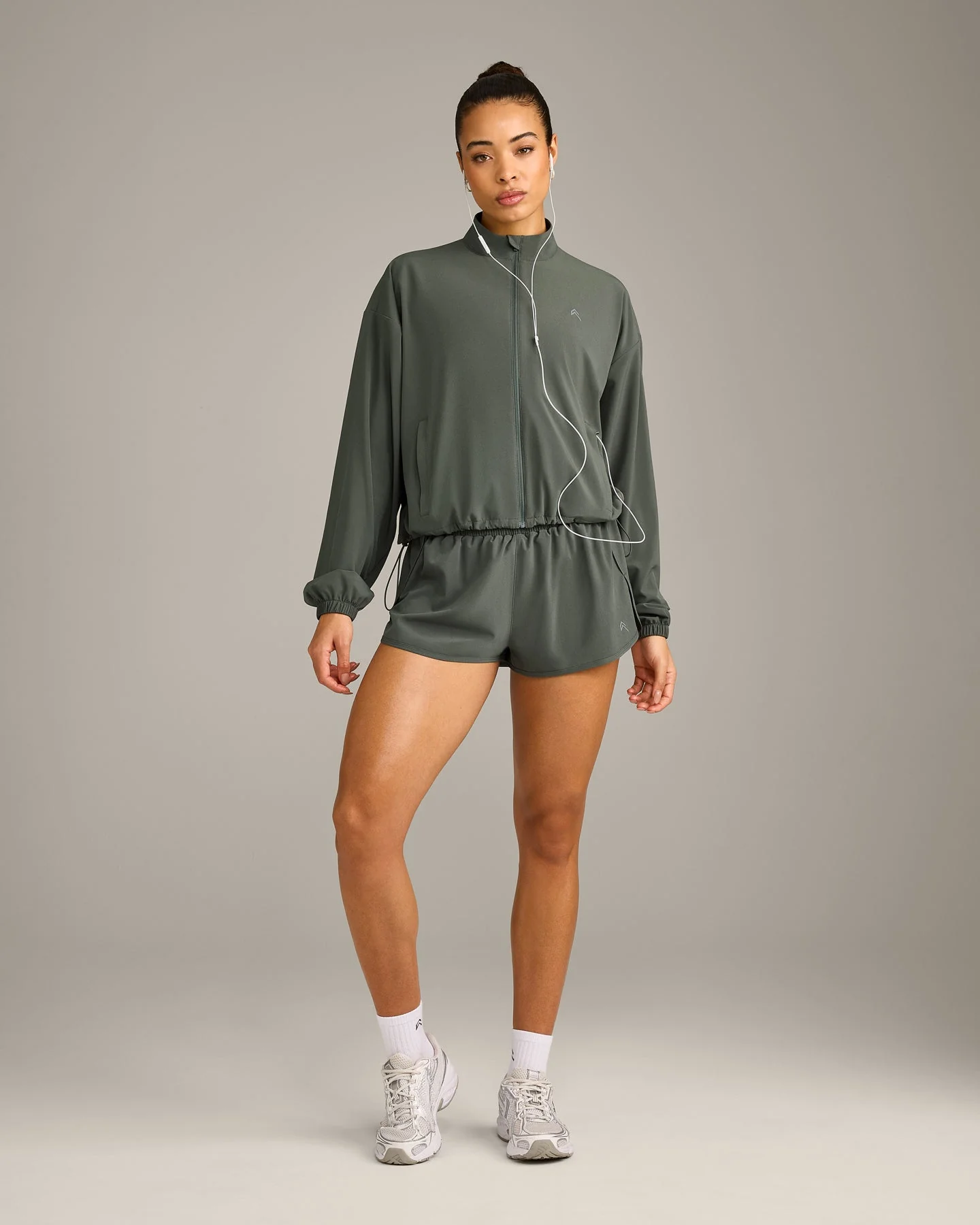 AirMove™ Lined Shorts 2" with Reflective Logo | Dark Khaki - Image 3