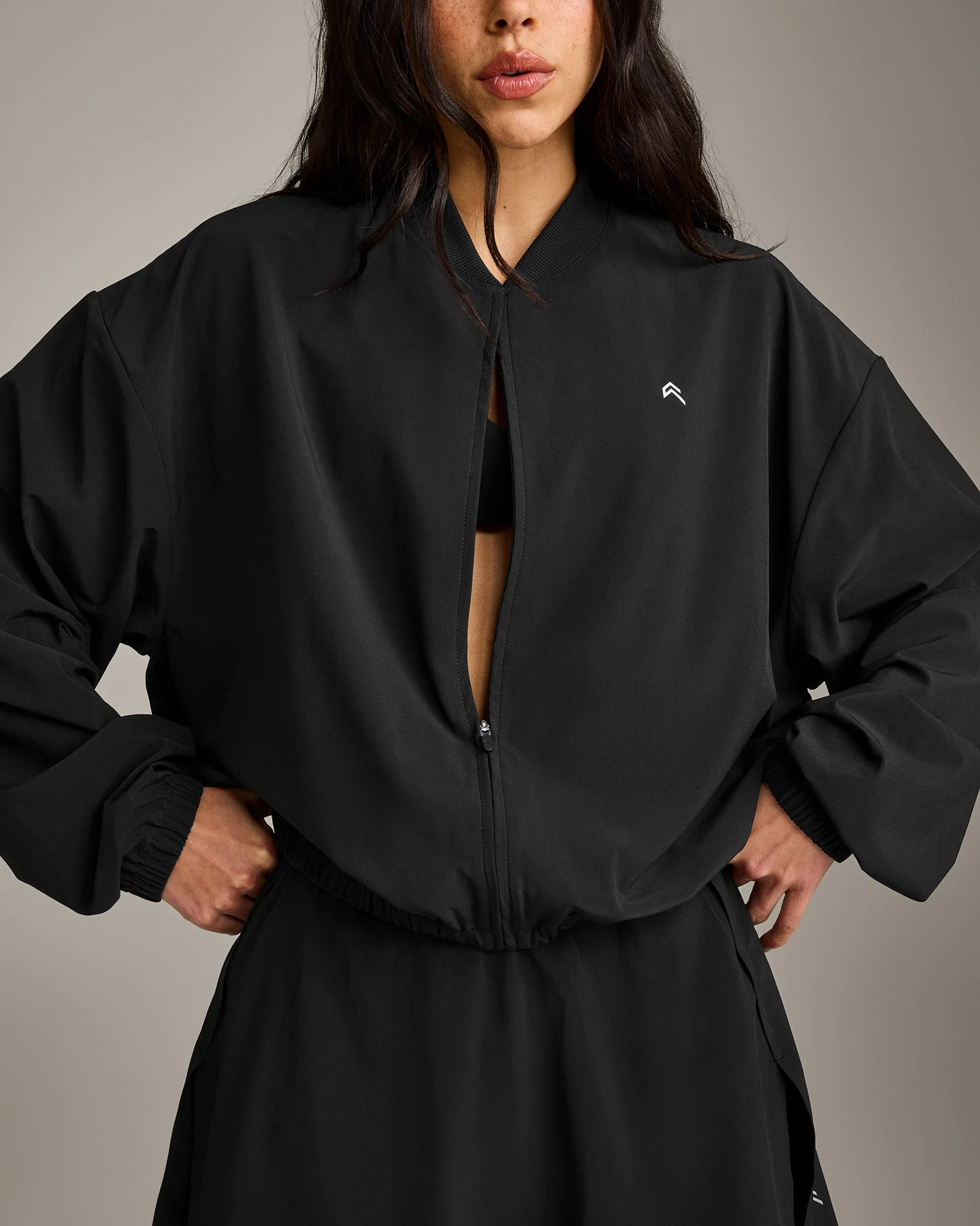 AirMove™ Mid Bomber Jacket | Black - Image 2