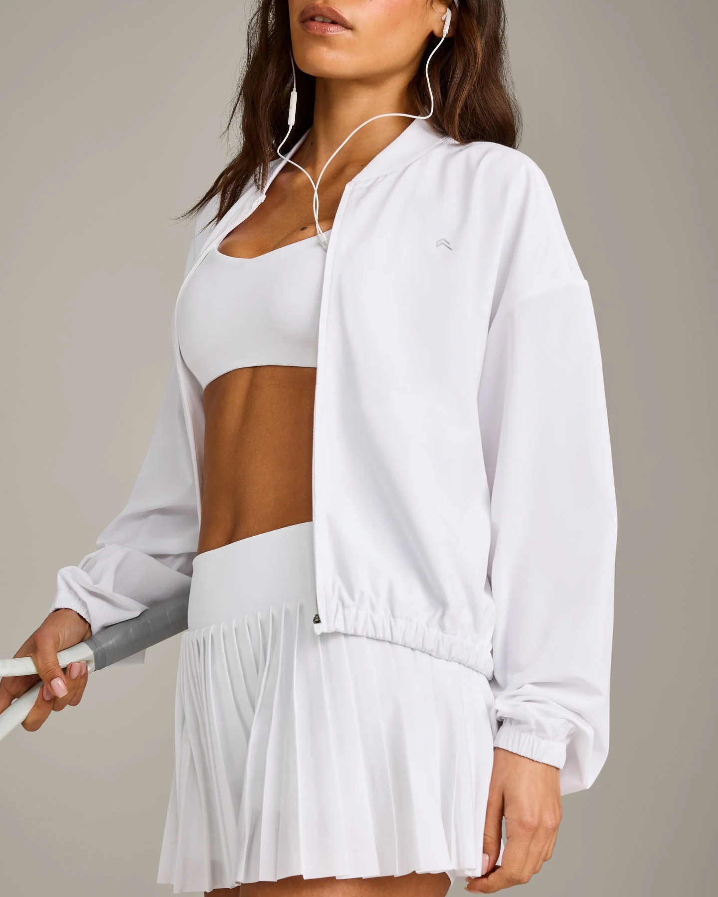 AirMove™ Mid Bomber Jacket | White - Image 4