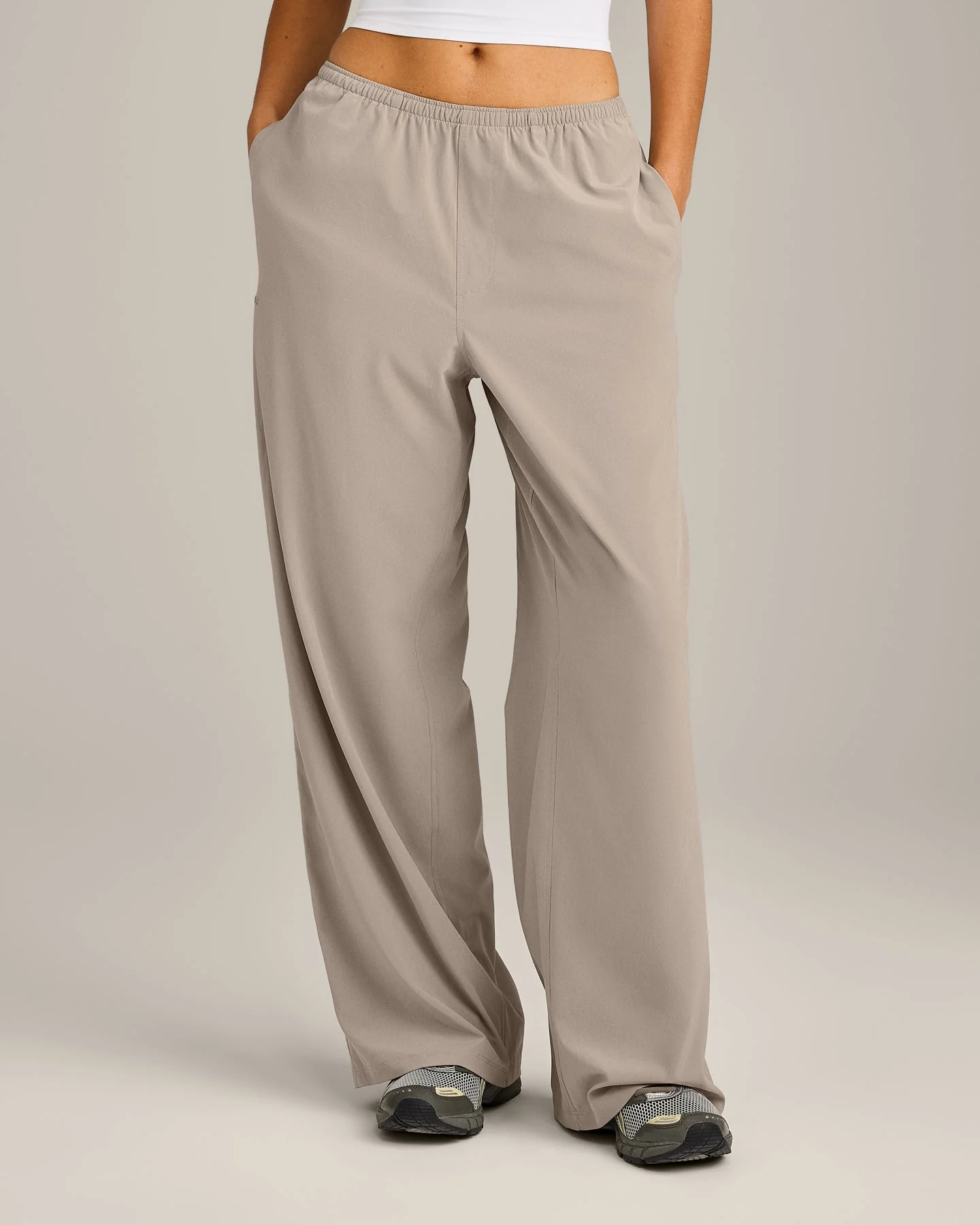 AirMove™ Wide Leg Trousers | Warm Sand