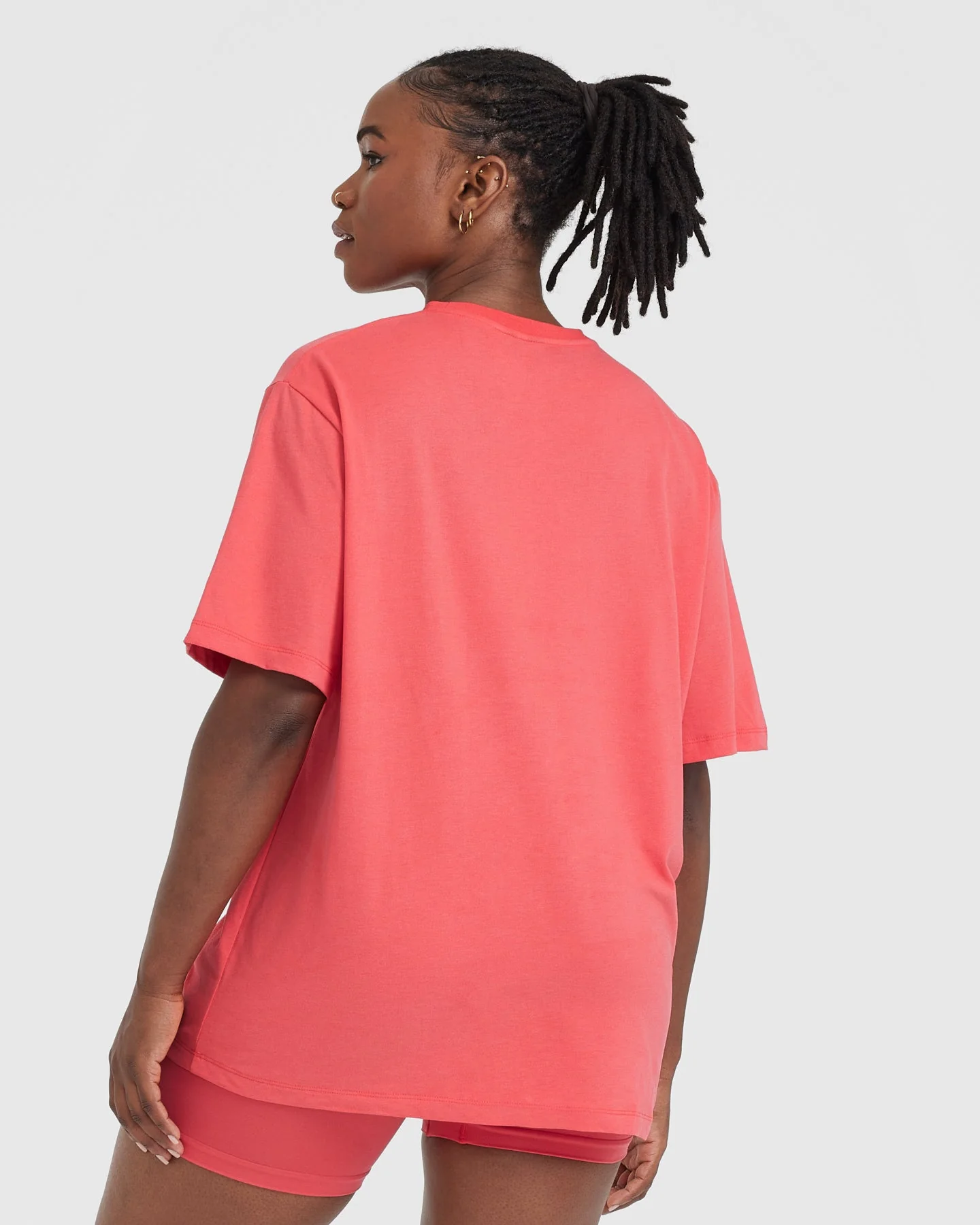 Classic Oversized Lightweight T-Shirt | Washed Sweet Red - Image 2
