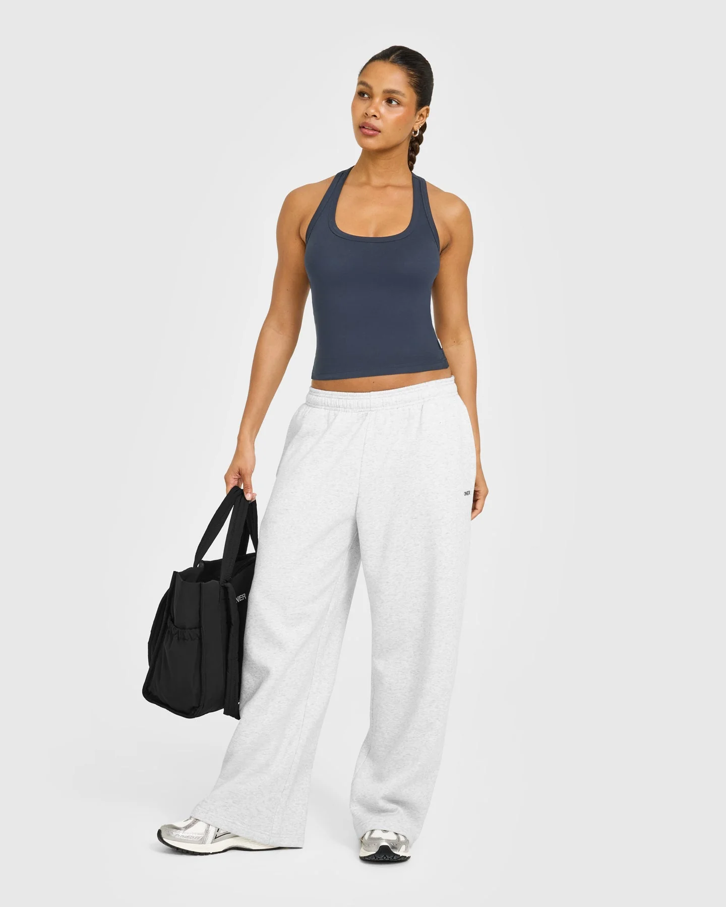 Cotton Fitted Vest with Grey Logo | True Blue - Image 3