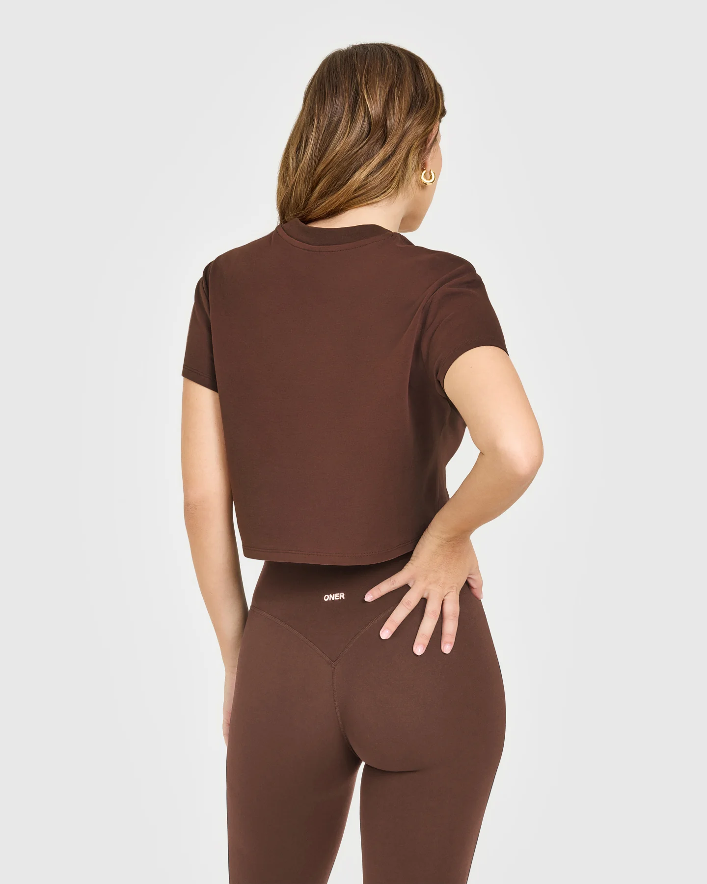 Cotton Relaxed T-Shirt | Copper Brown - Image 2