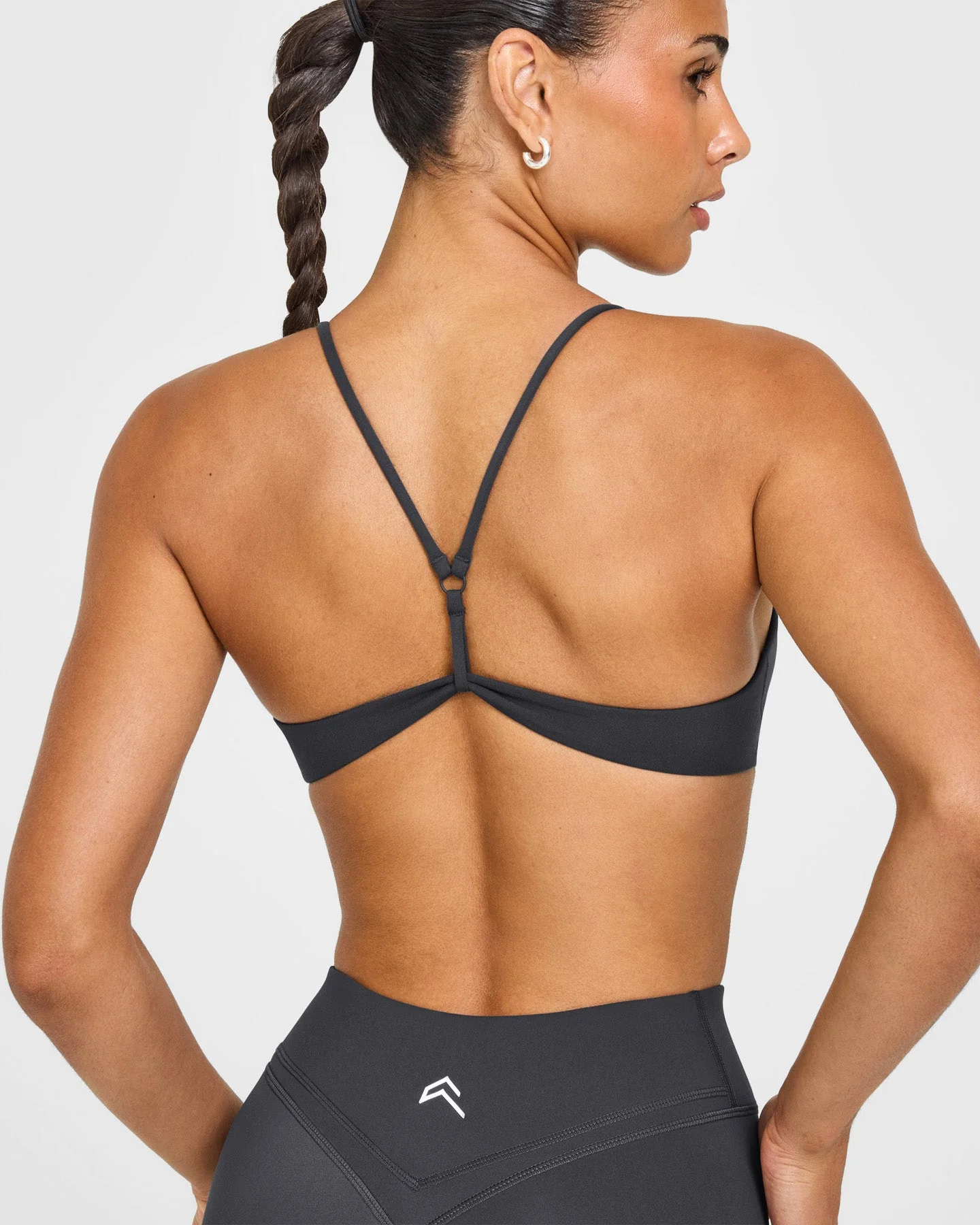 EasyLift™ Ultra Minimal Bralette with White Logo | Coal - Image 2