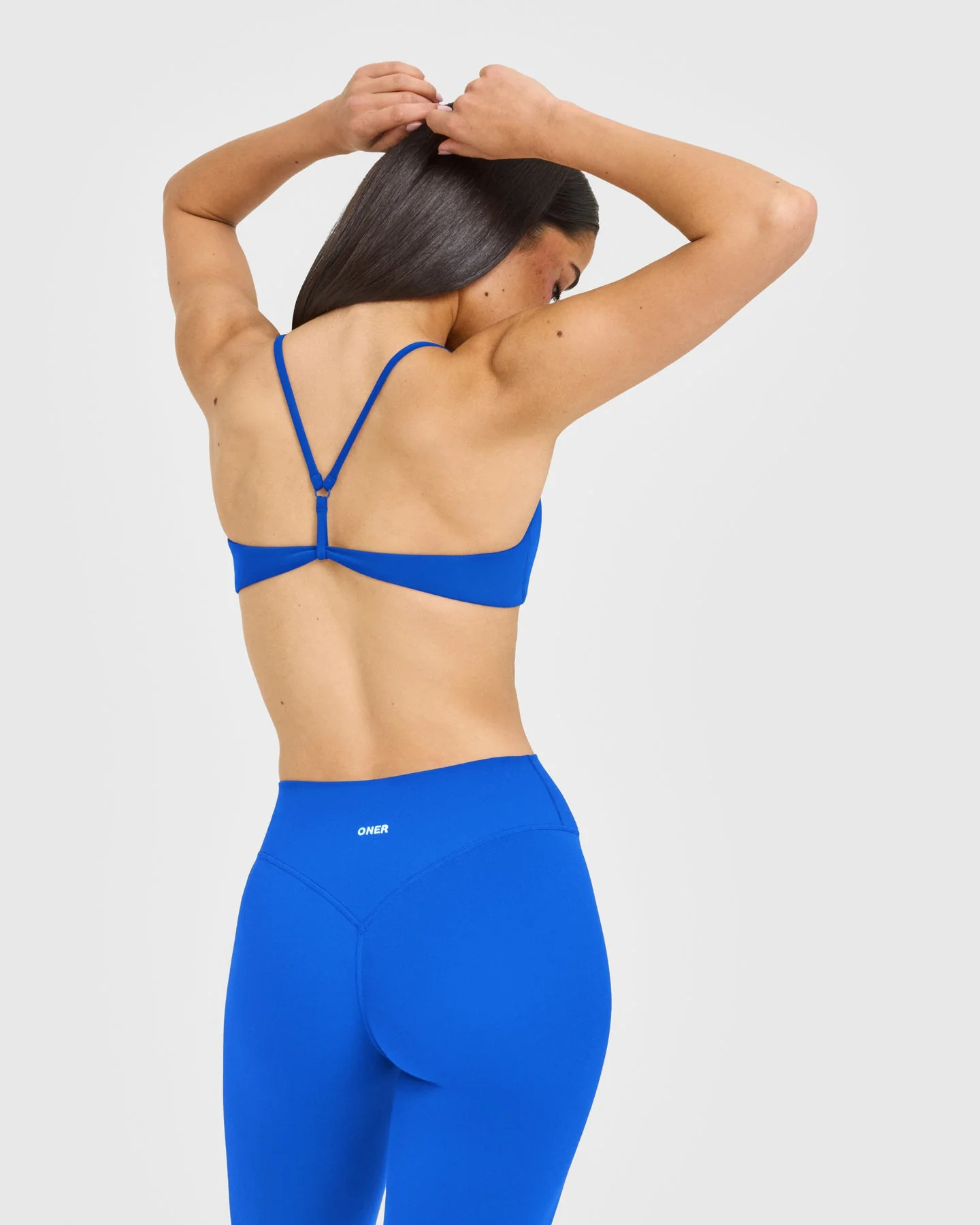 EasyLift™ Ultra Minimal Bralette with White Logo | Cobalt Blue - Image 2