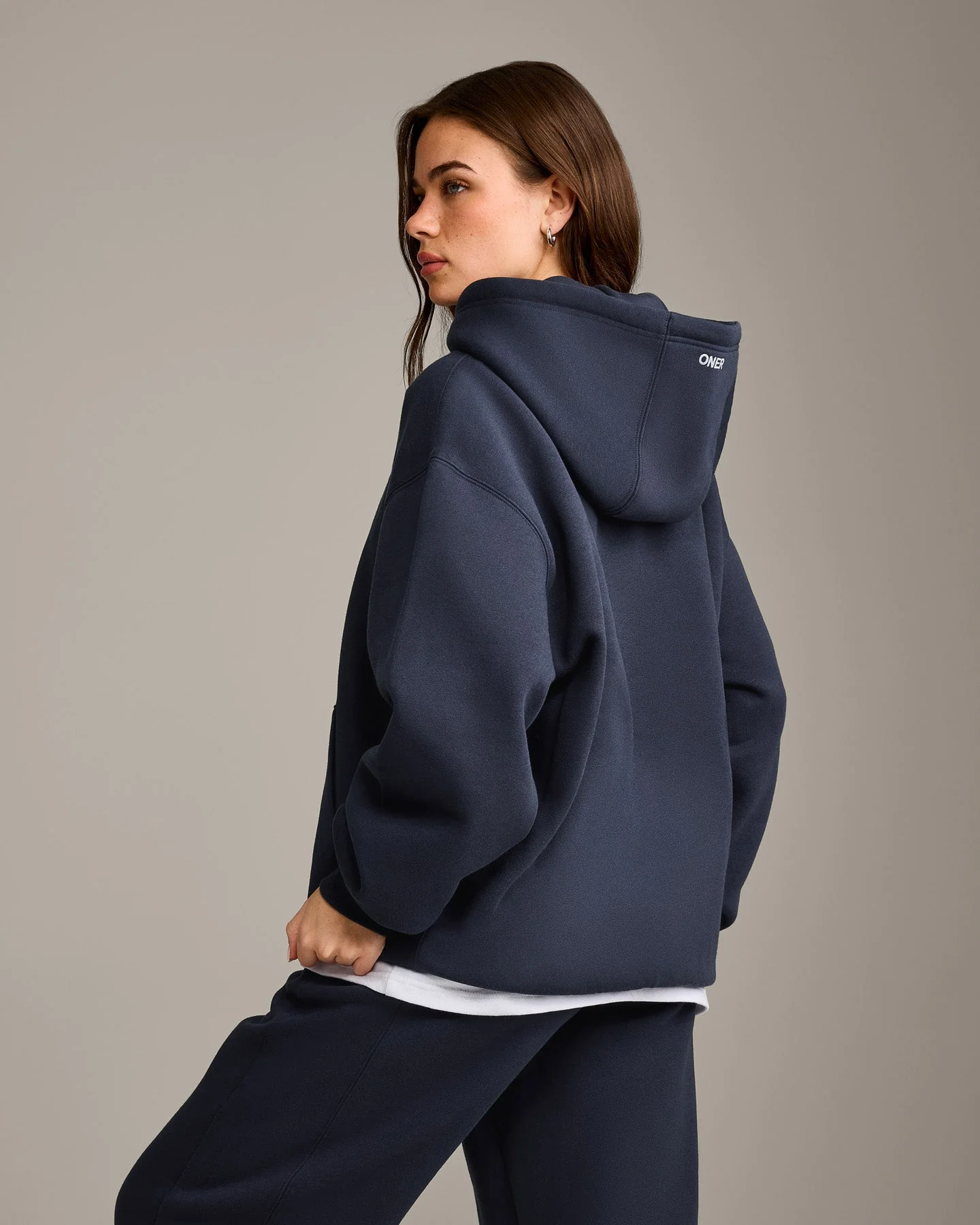 Foundations Cosy Oversized Hoodie | True Blue - Image 2