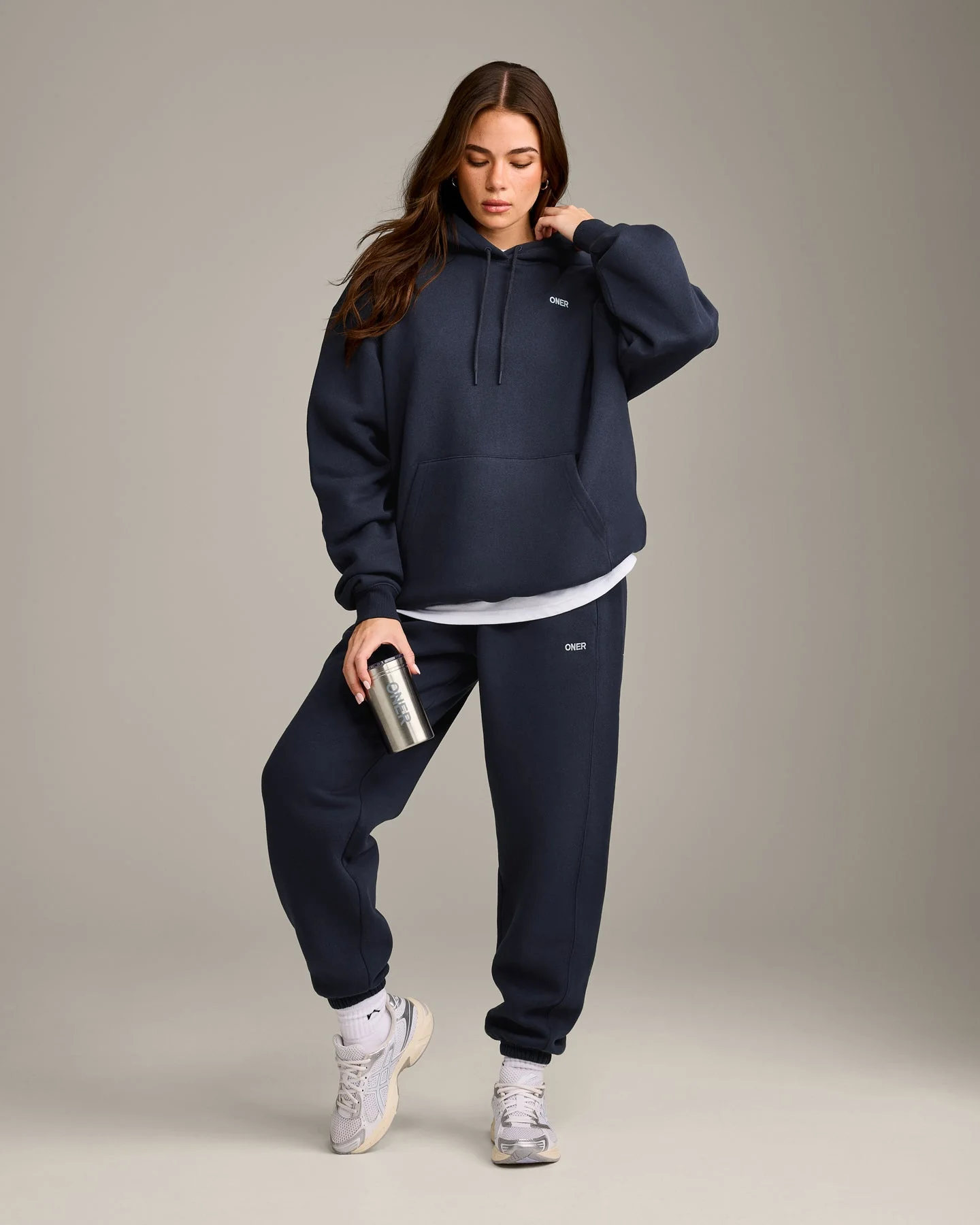 Foundations Cosy Oversized Hoodie | True Blue - Image 3