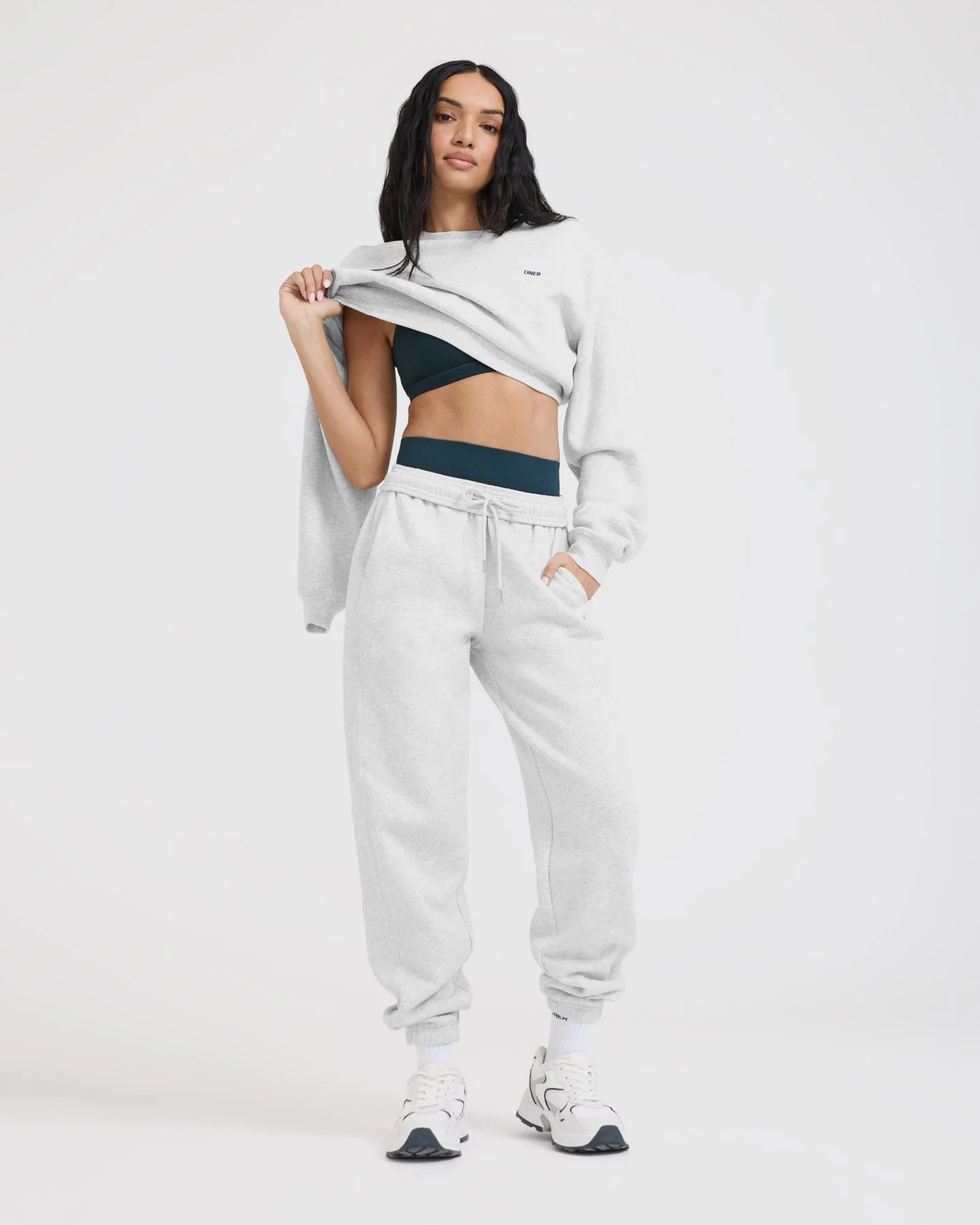 Foundations Joggers | Light Grey Marl - Image 4