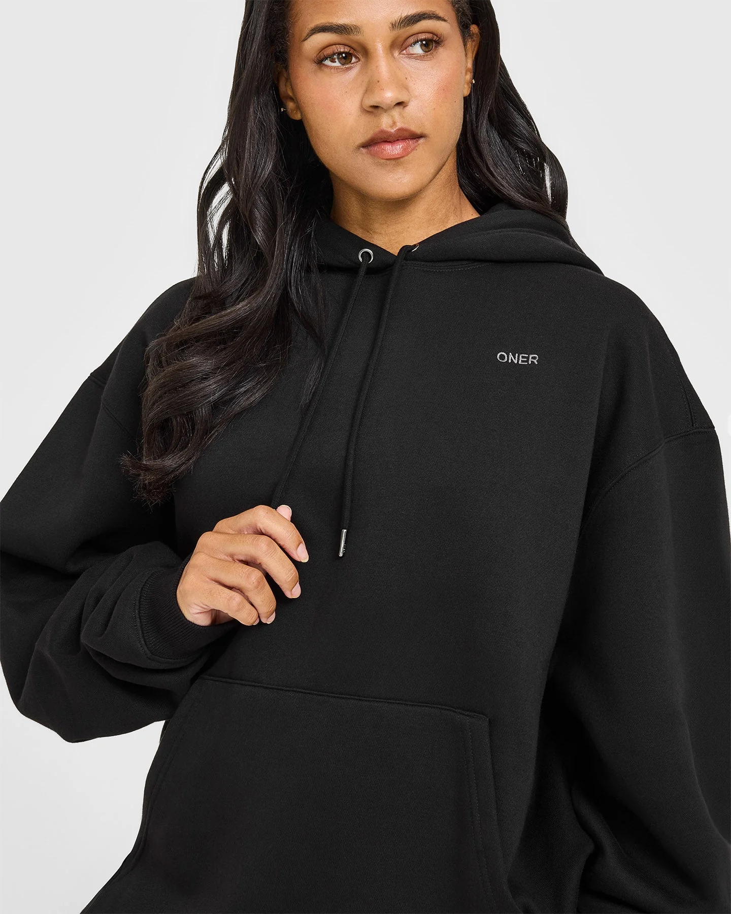 Foundations Oversized Hoodie | Black - Image 2