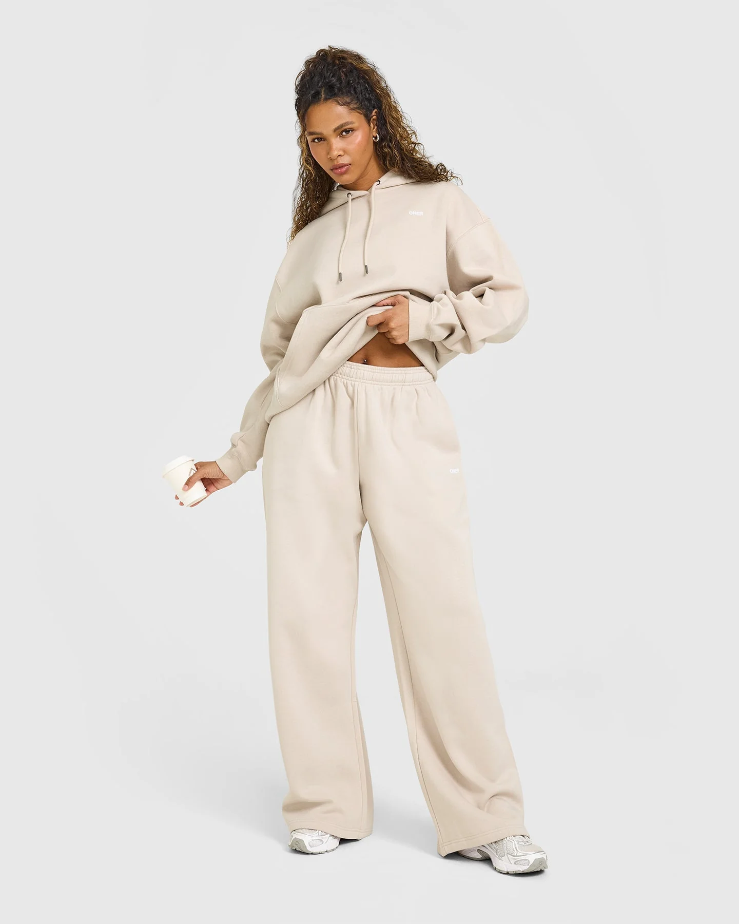 Foundations Oversized Hoodie | Sand - Image 3