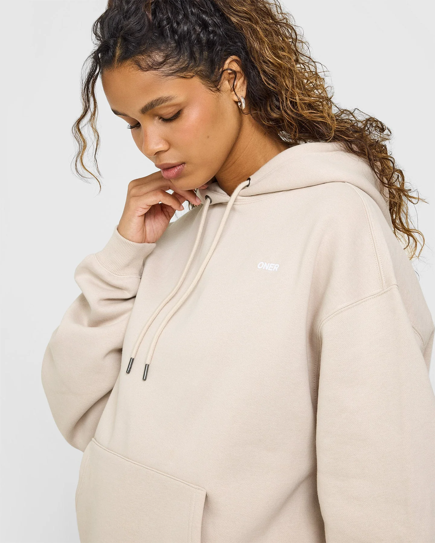 Foundations Oversized Hoodie | Sand - Image 5