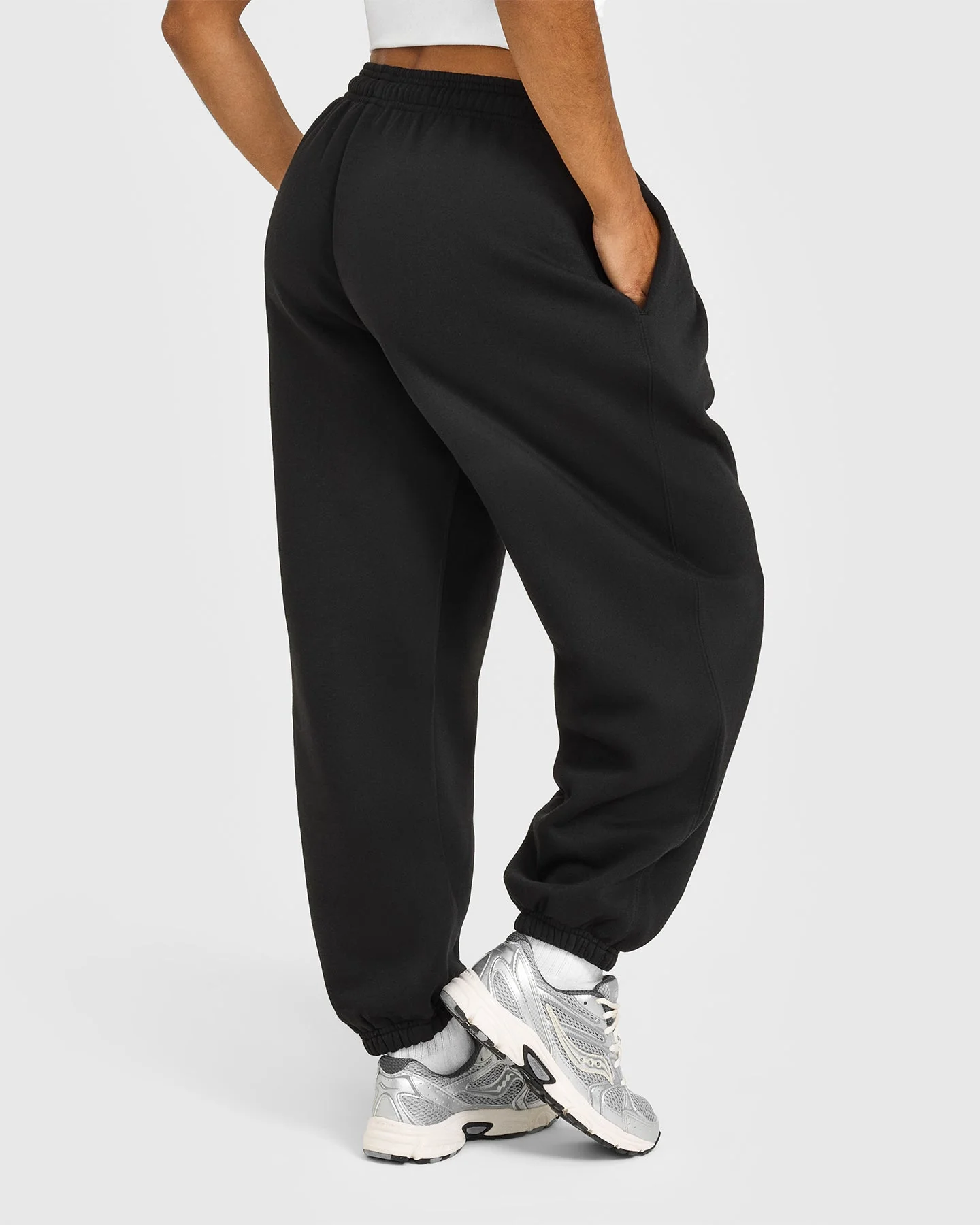 Foundations Oversized Joggers | Black - Image 2