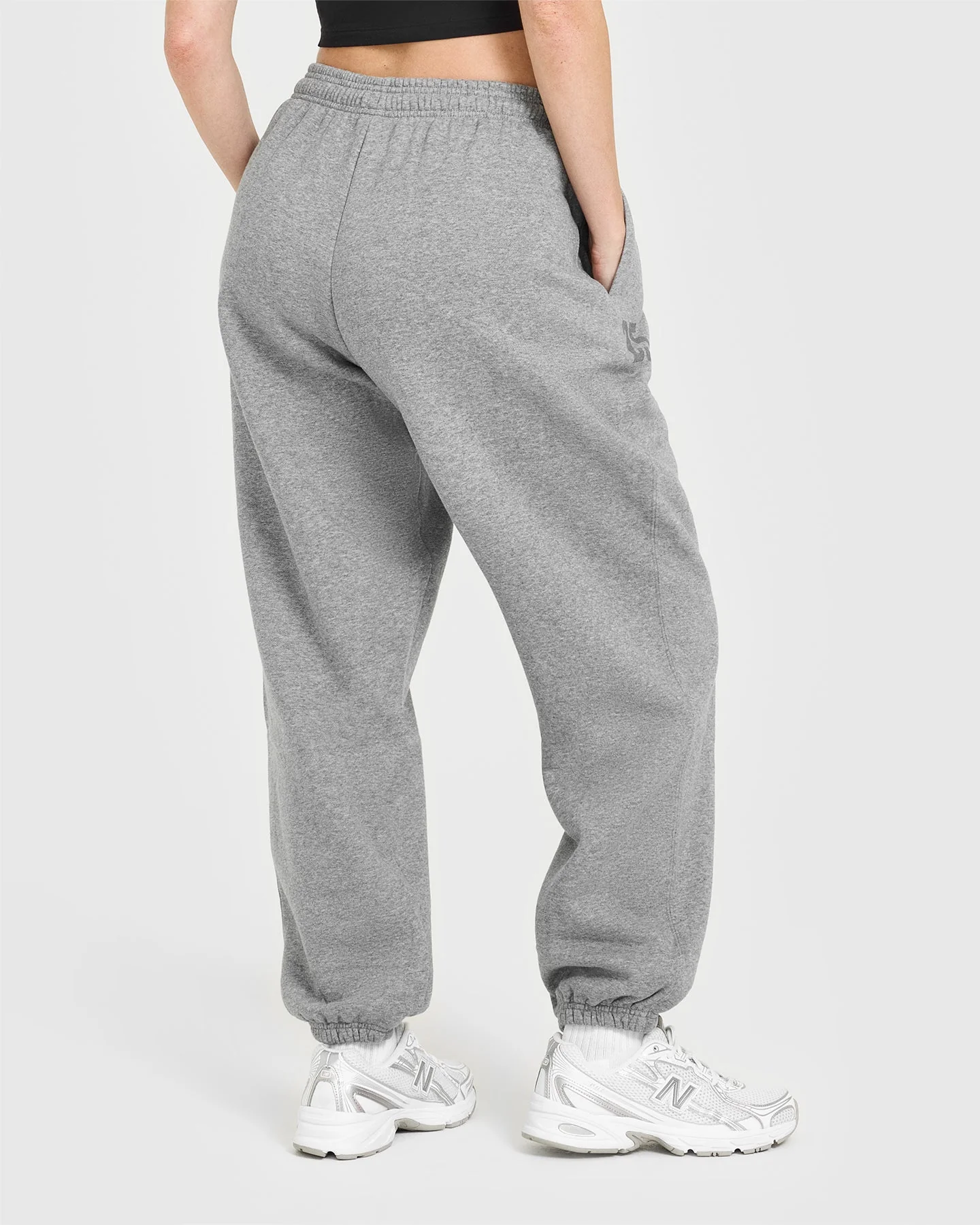 Foundations Oversized Oner 25 Joggers | Charcoal Marl - Image 2