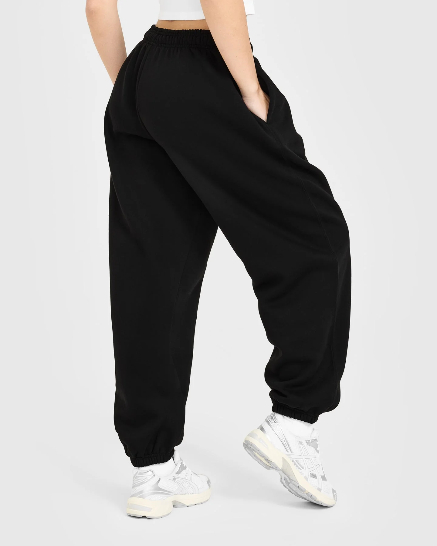 Foundations Oversized Oner Girlfriend Joggers | Black - Image 2