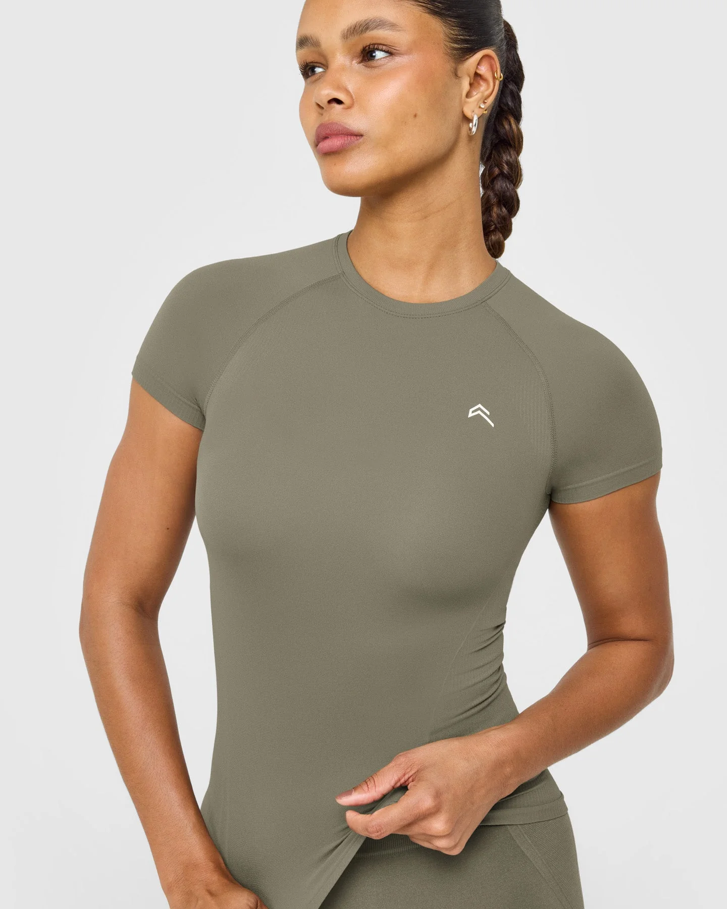 Go To Seamless Fitted Top | Alpine Green - Image 2