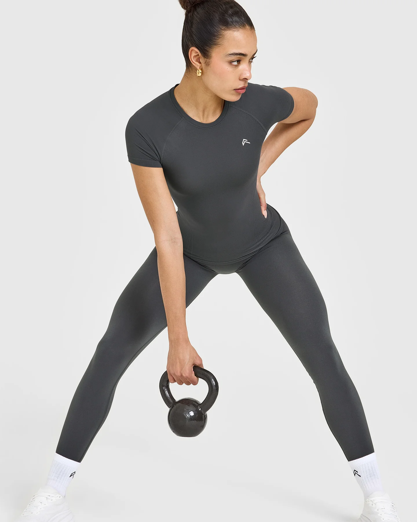 Go To Seamless Fitted Top | Coal - Image 6