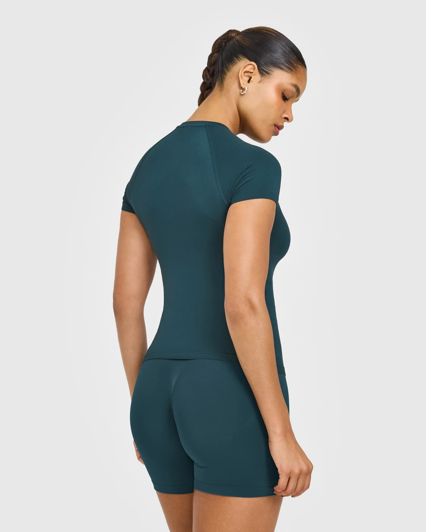 Go To Seamless Fitted Top | Oil Blue - Image 4