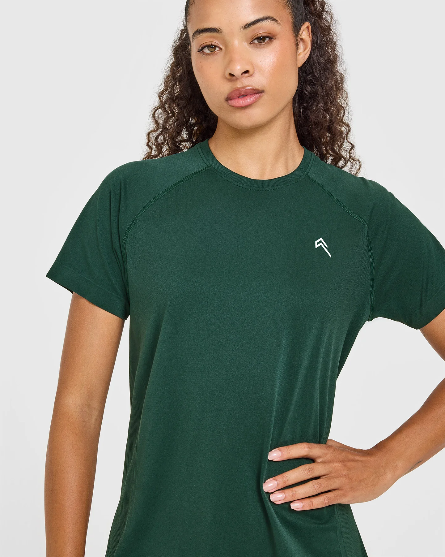 Go To Seamless Loose Top | Racing Green - Image 5