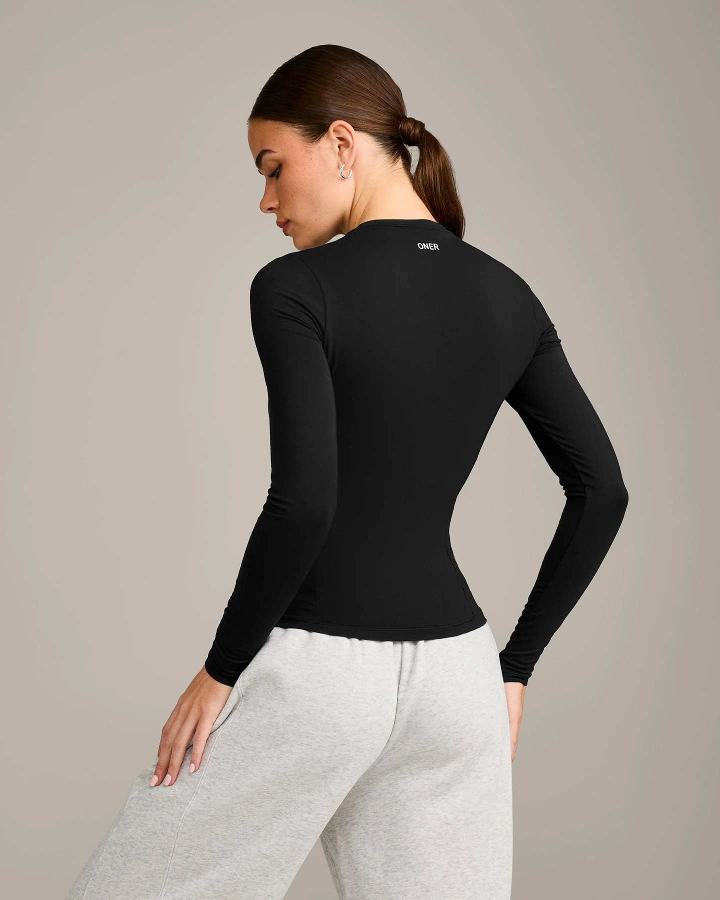 Mellow™ Motion Crew Neck Long Sleeve Top | Black - Image 6