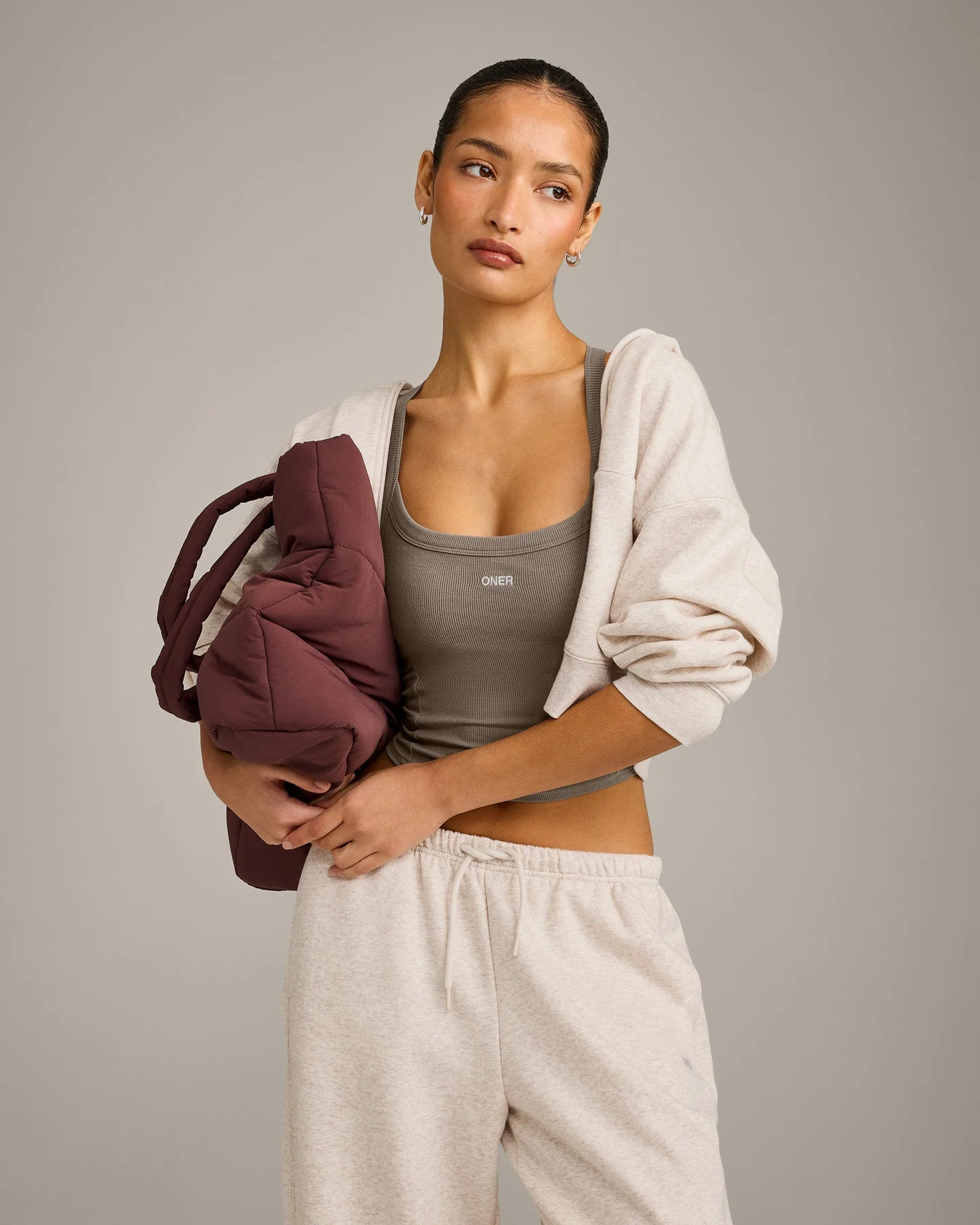 Mellowâ„¢ Rib Racer Back Mid Vest with Built in Bra Shelf | Warm Minky - Image 5