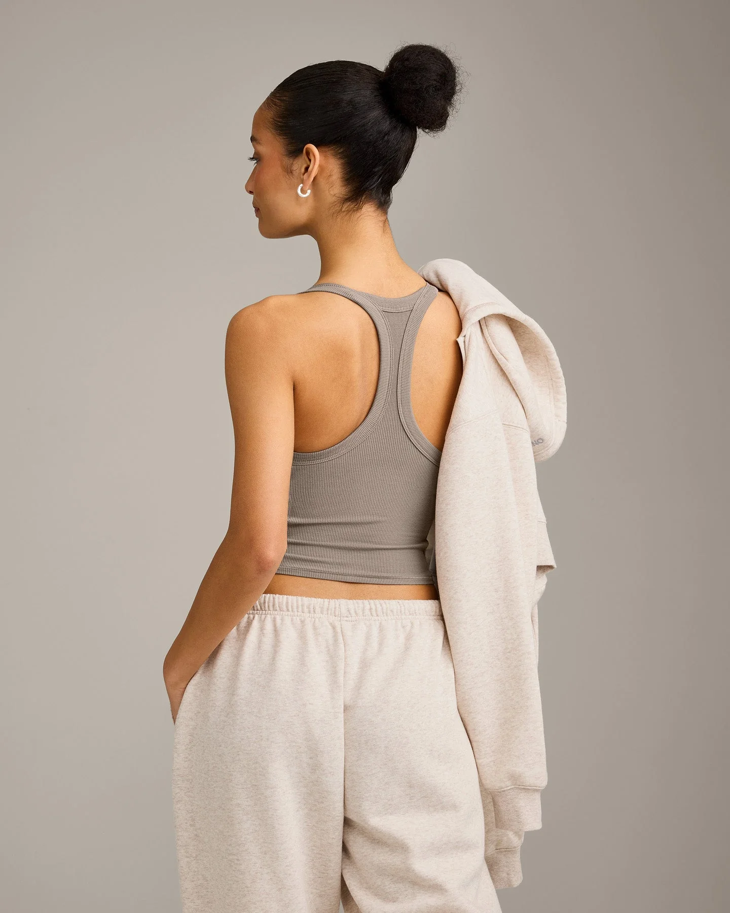 Mellowâ„¢ Rib Racer Back Mid Vest with Built in Bra Shelf | Warm Minky - Image 6