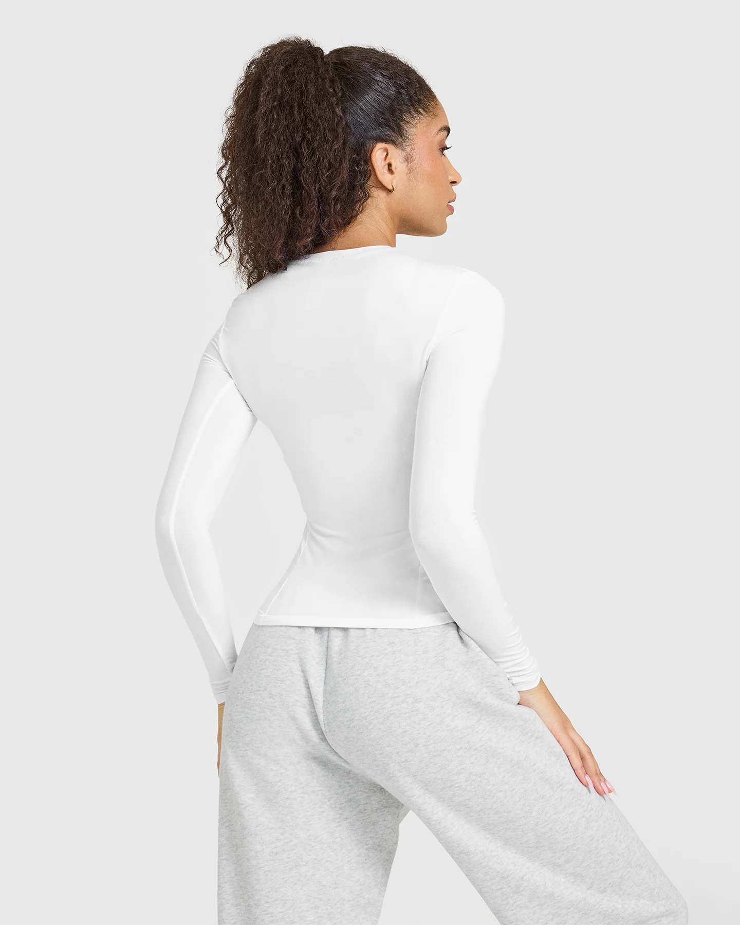 Mellow™ Soft Long Sleeve Top | White - Image 2