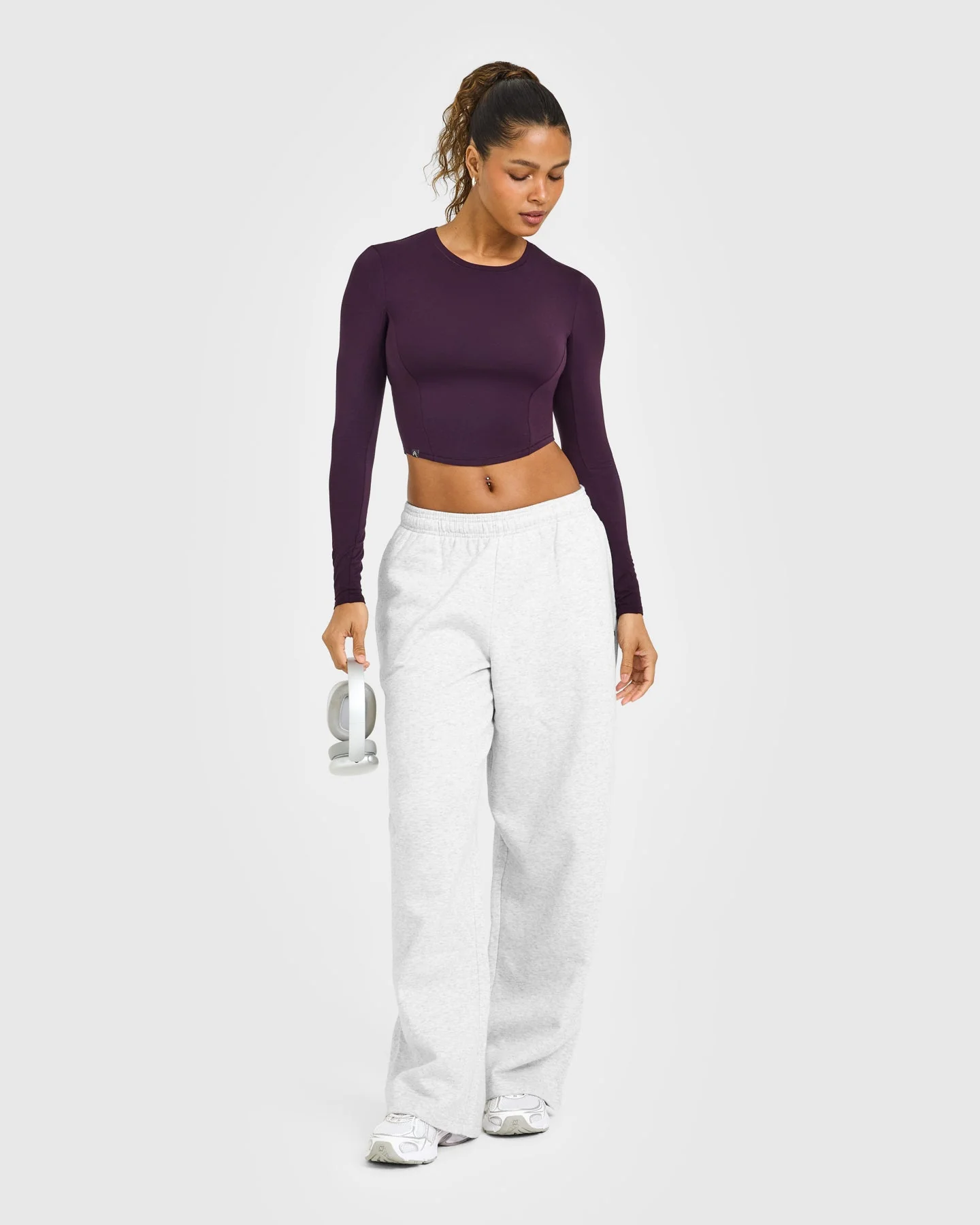 Mellow™ Soft Mid Long Sleeve Top | Blackberry Purple - Image 3