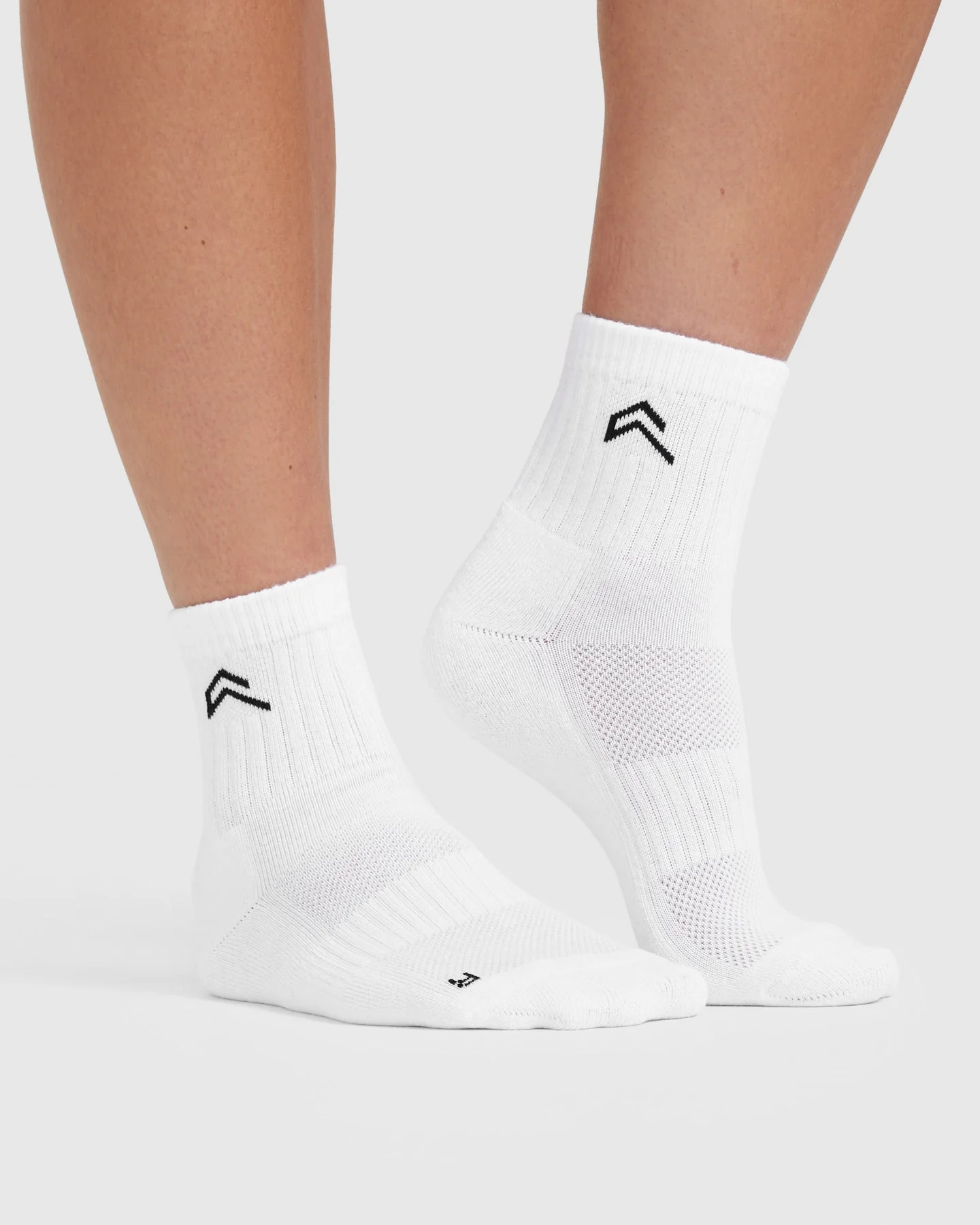 Mid Crew Socks 3 Pack | White - Image 2