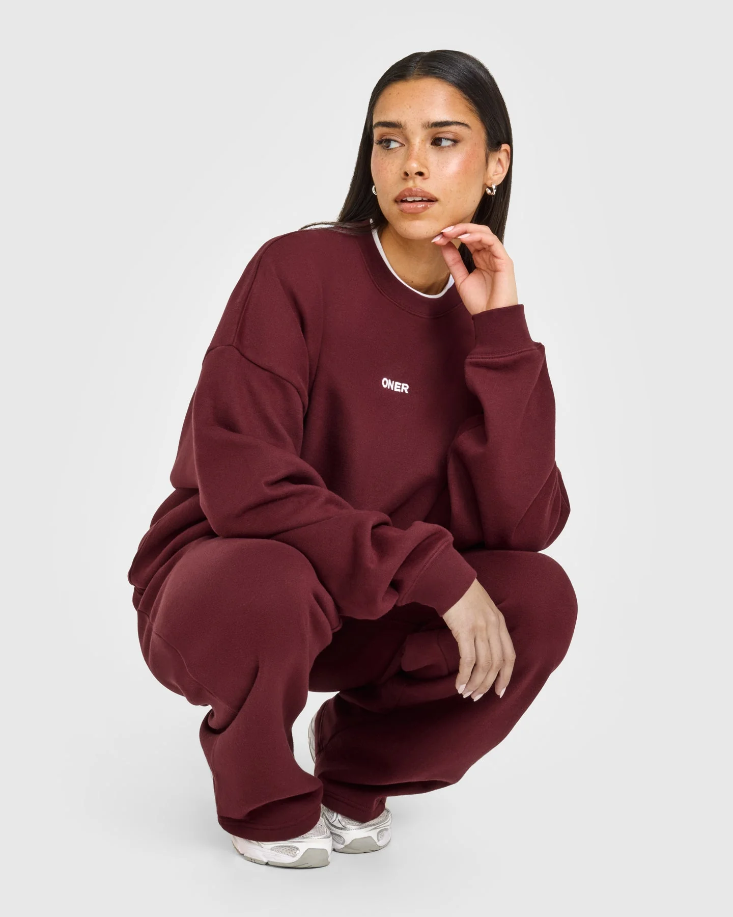 Mid Weight Sweatshirt | Rosewood - Image 3