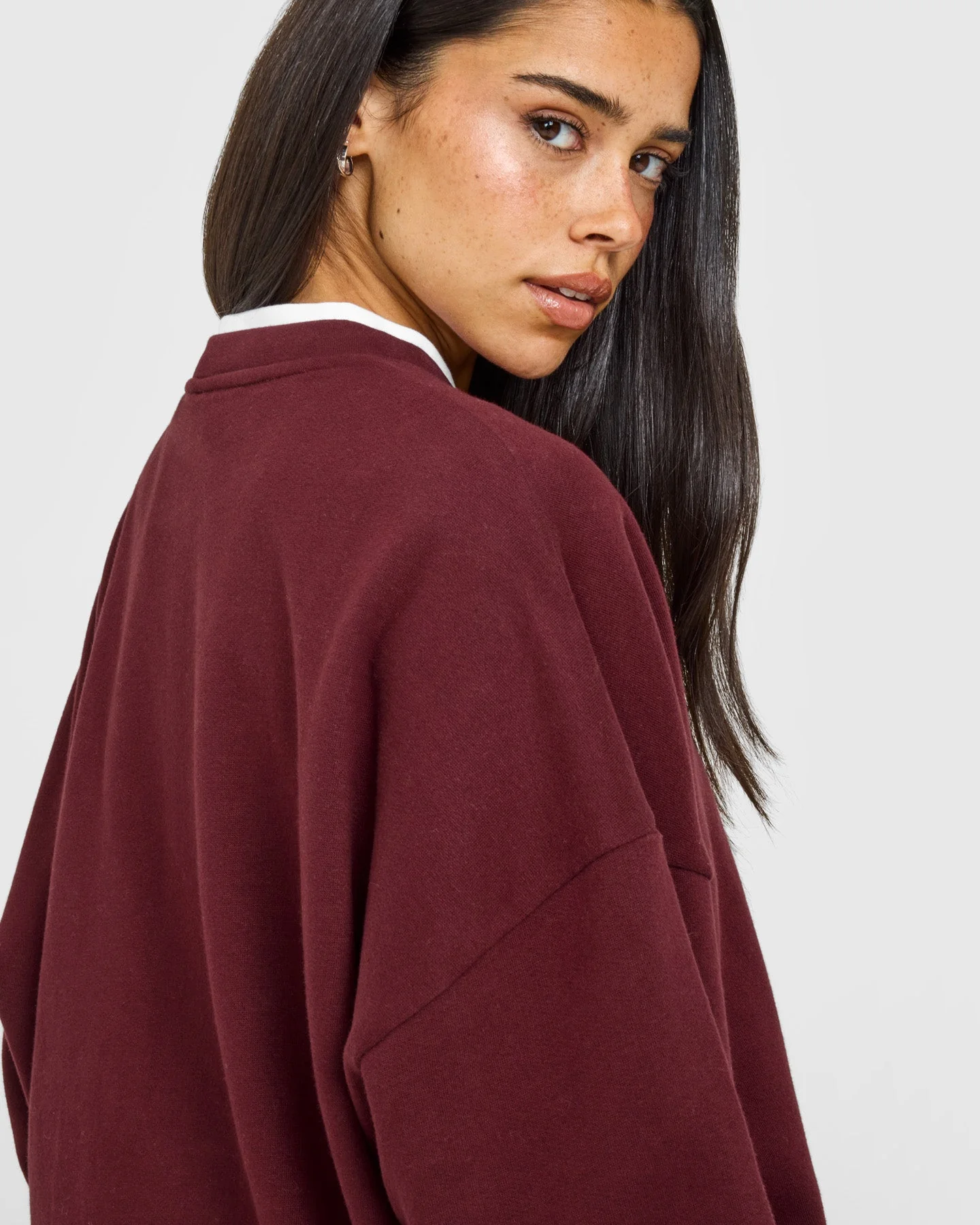Mid Weight Sweatshirt | Rosewood - Image 4