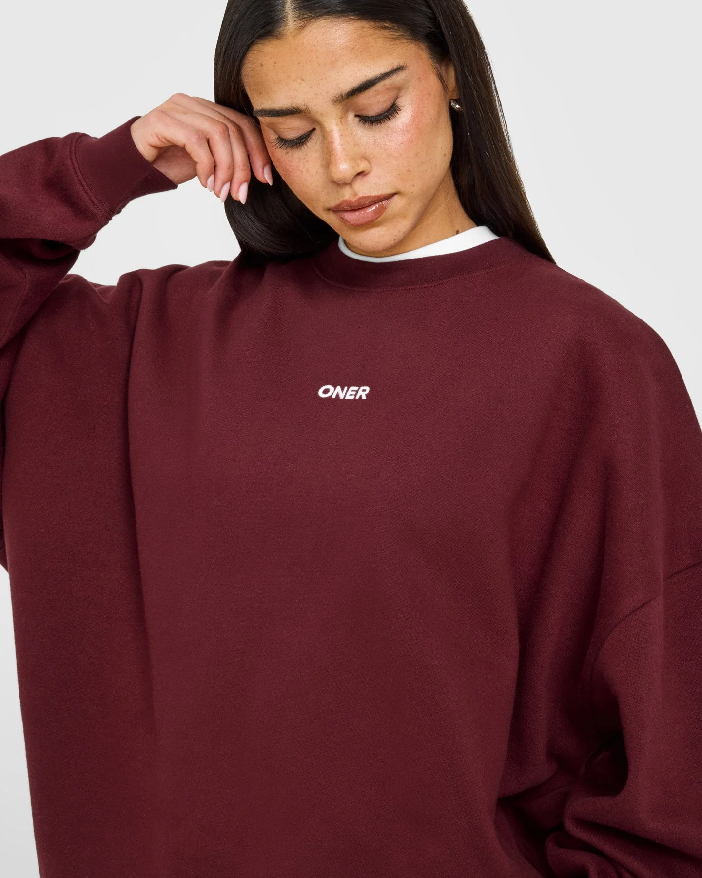 Mid Weight Sweatshirt | Rosewood - Image 5