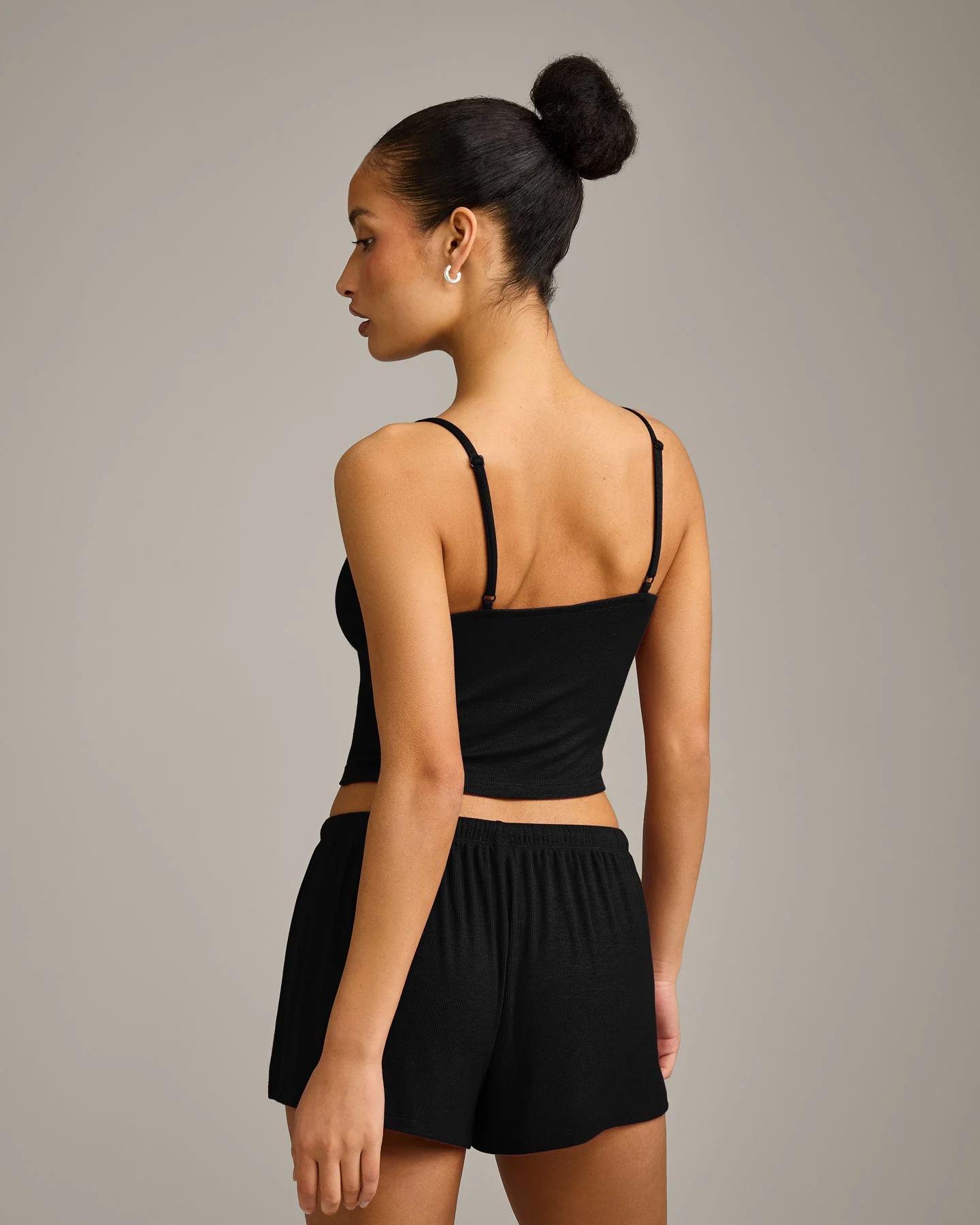 Oner At Home Night Strappy Mid Vest | Black - Image 6
