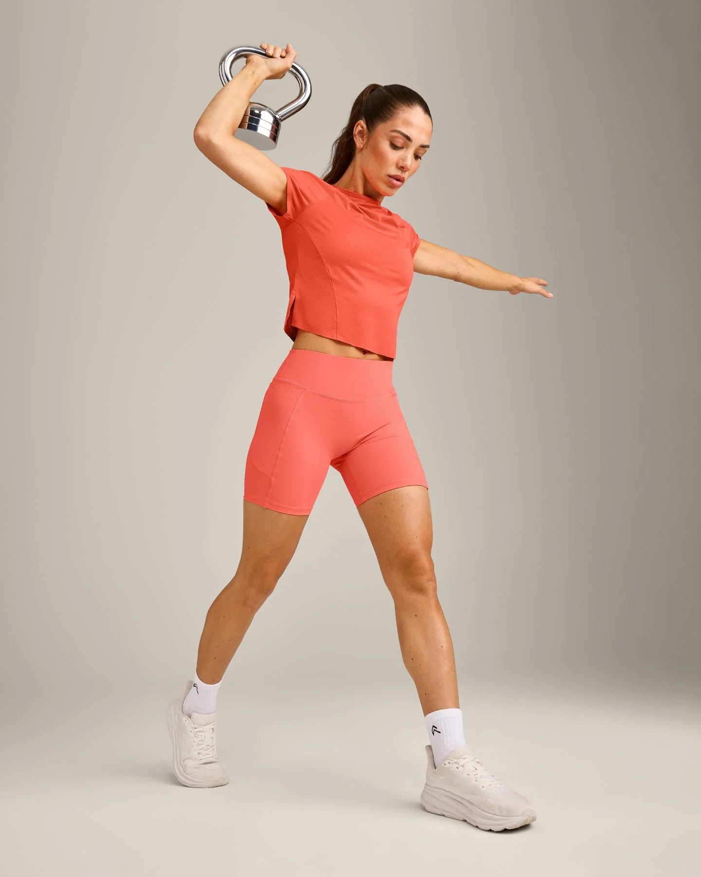 PrecisionMove™ Short Sleeve Top | Coral - Image 4