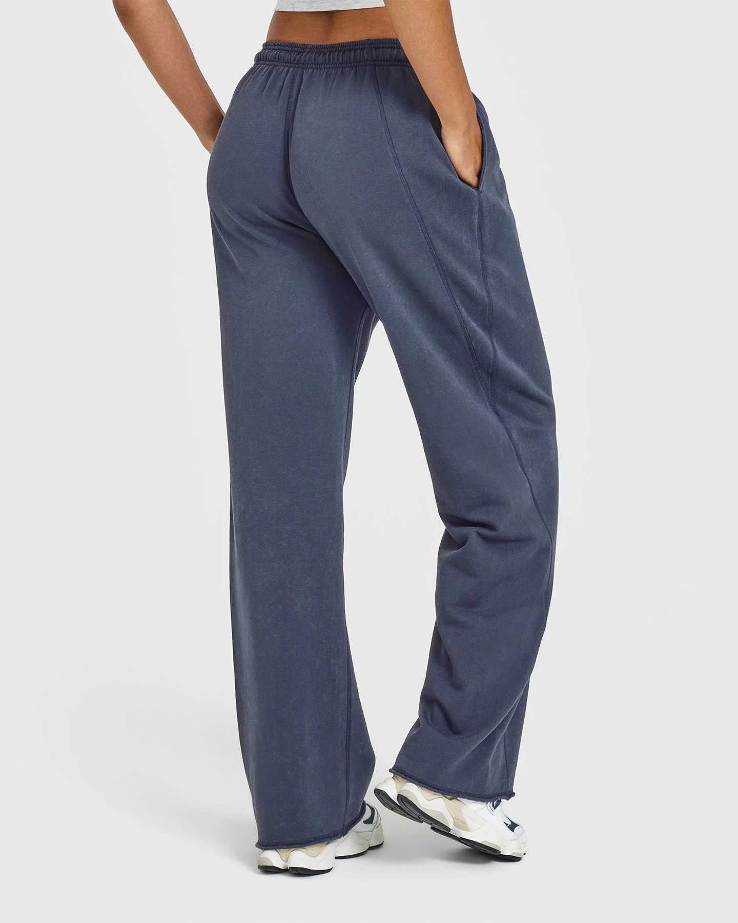Raw Lounge Wide Leg Joggers | Washed True Blue - Image 2