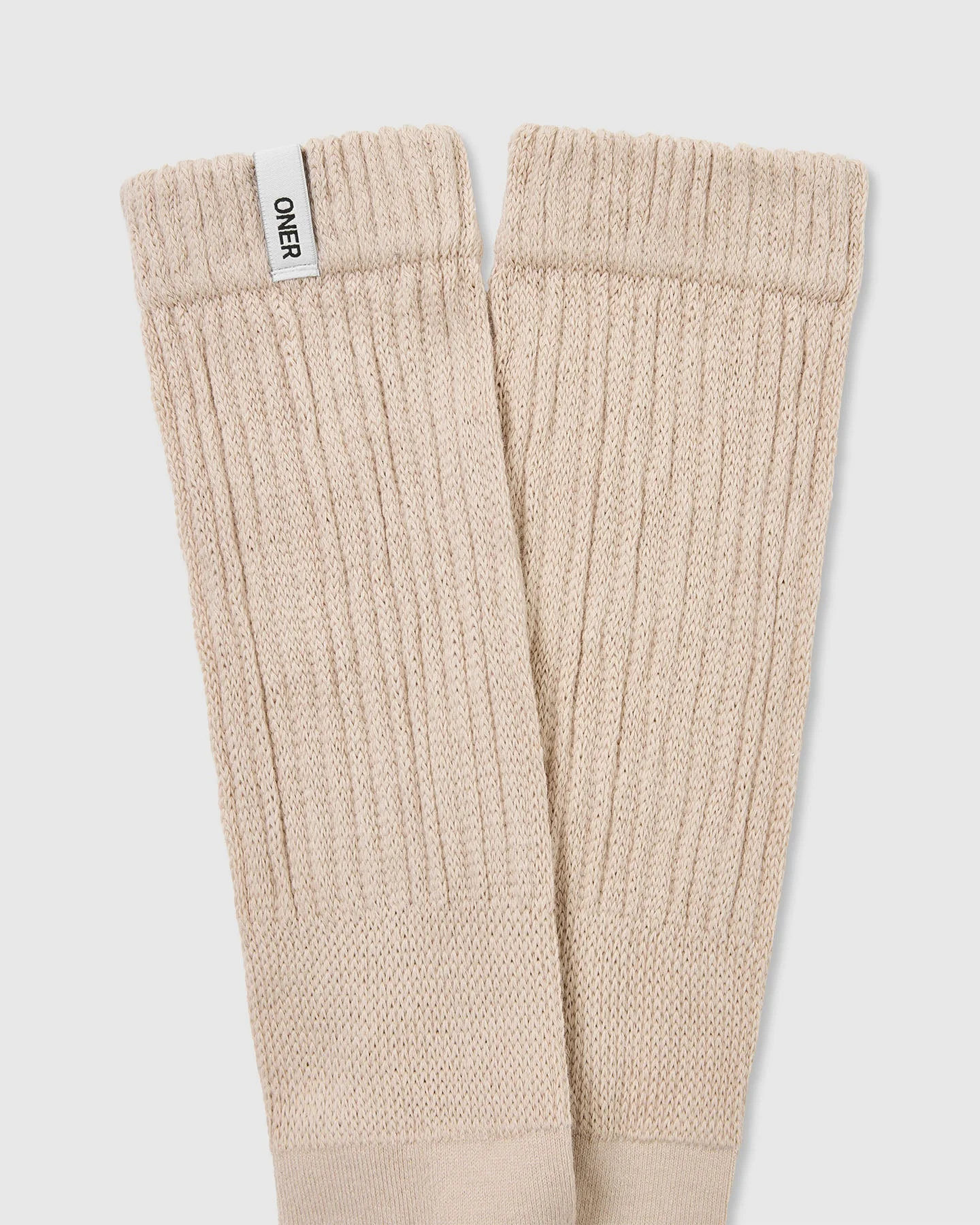 Slouchy Lounge Socks 2 Pack | Sand/White - Image 6