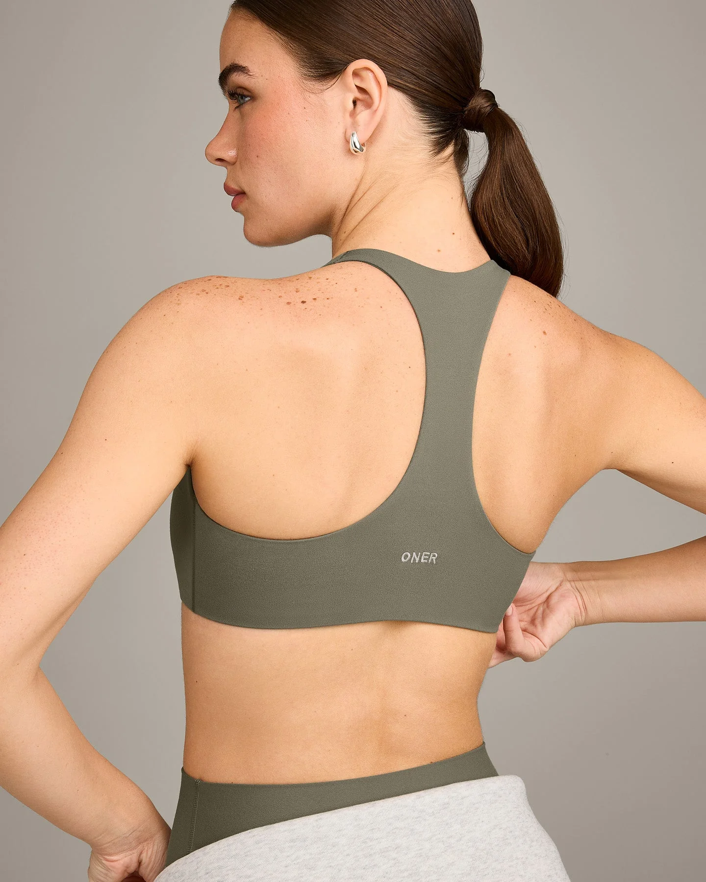 SoftMotion™ Bralette with Grey Logo | Alpine Green - Image 4