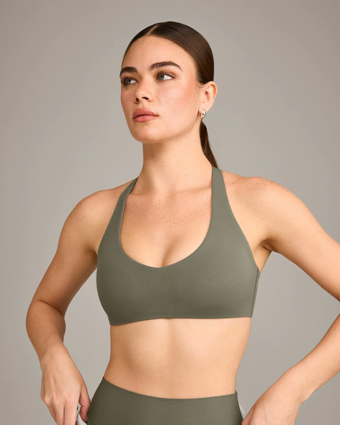 SoftMotion™ Bralette with Grey Logo | Alpine Green - Image 5
