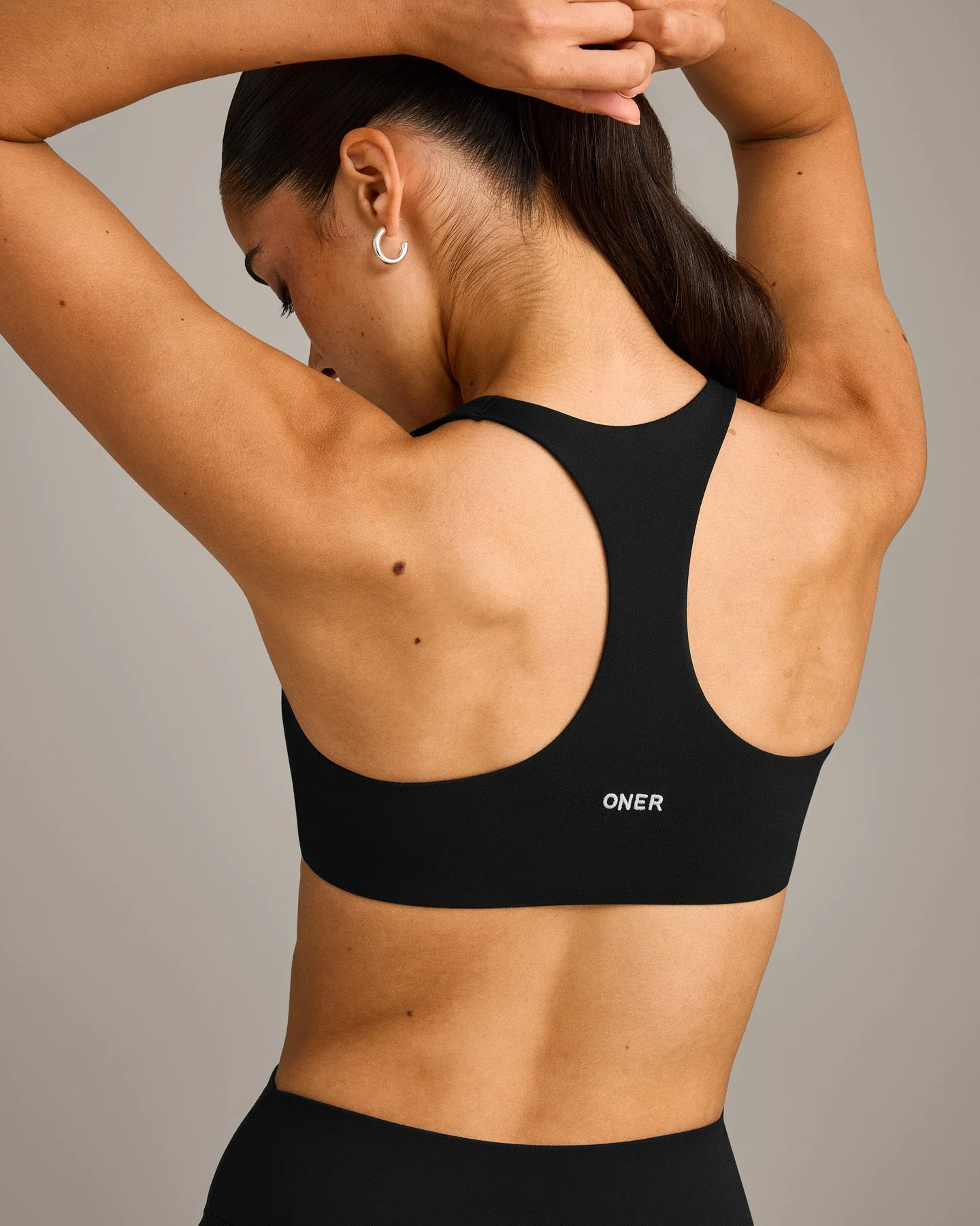 SoftMotion™ Bralette with Grey Logo | Black - Image 2