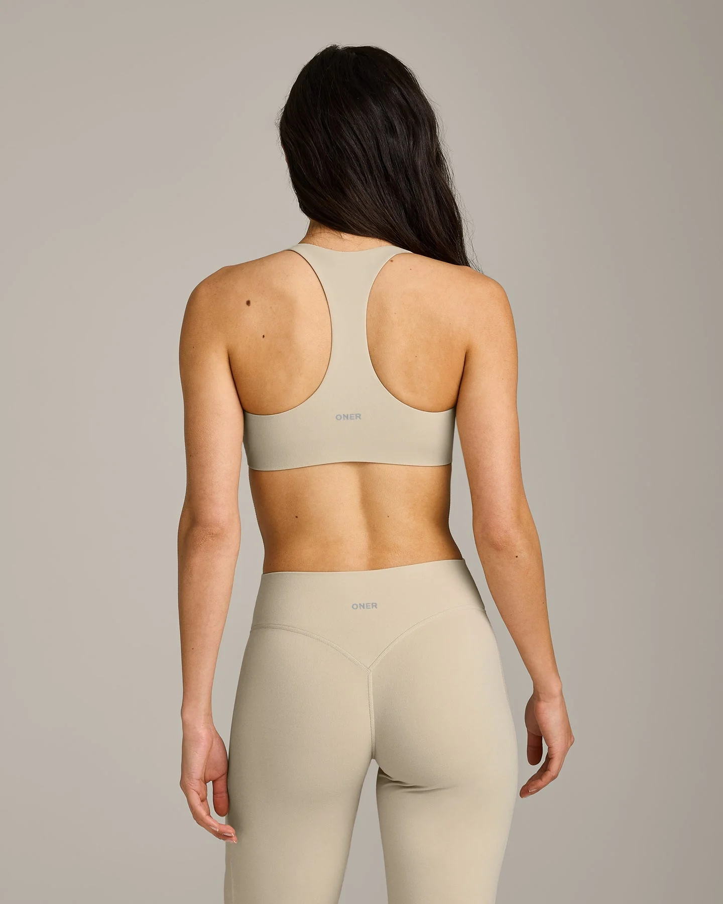 SoftMotion™ Bralette with Grey Logo | Oatmeal - Image 6
