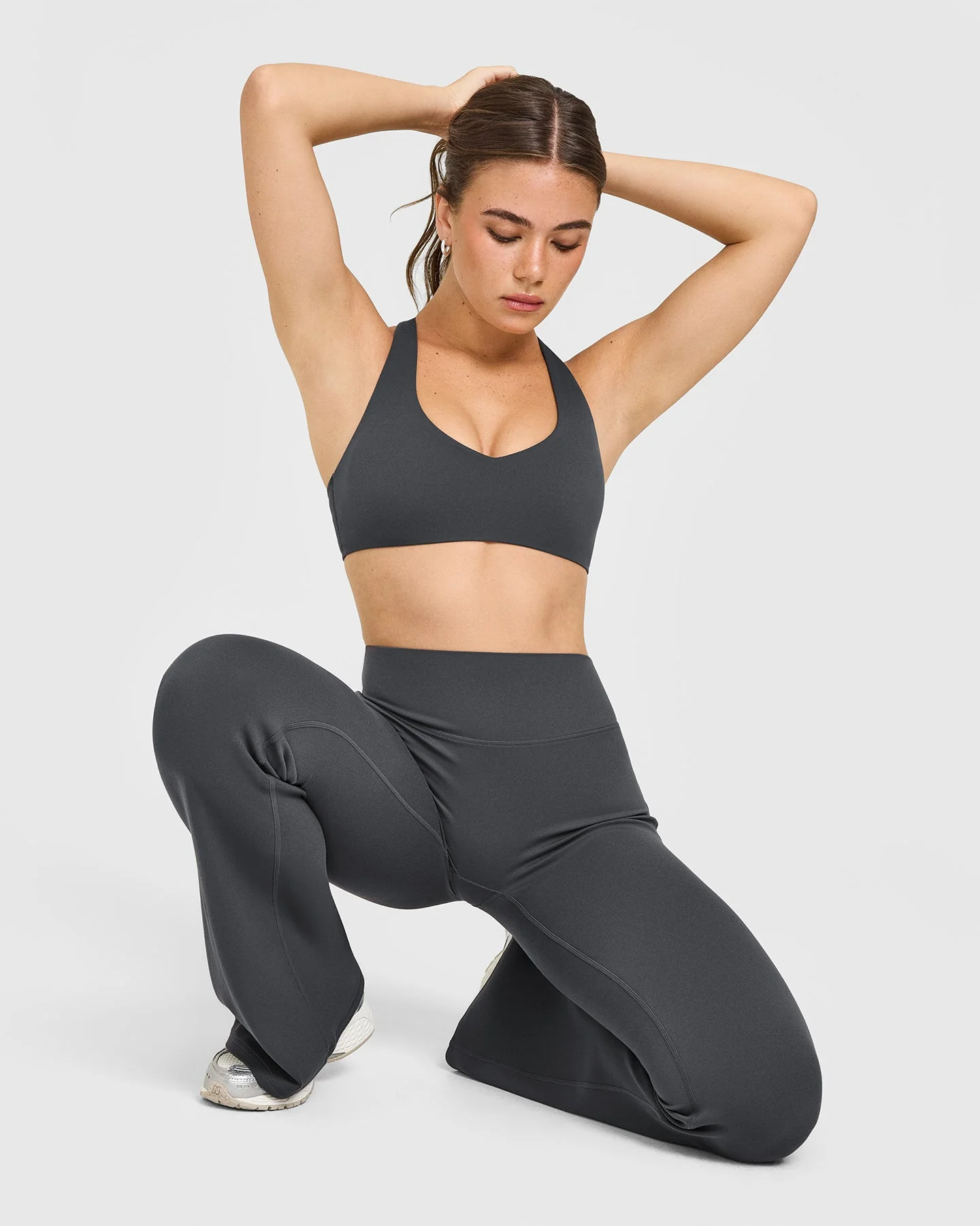 SoftMotion™ Bralette with White Logo | Coal - Image 6