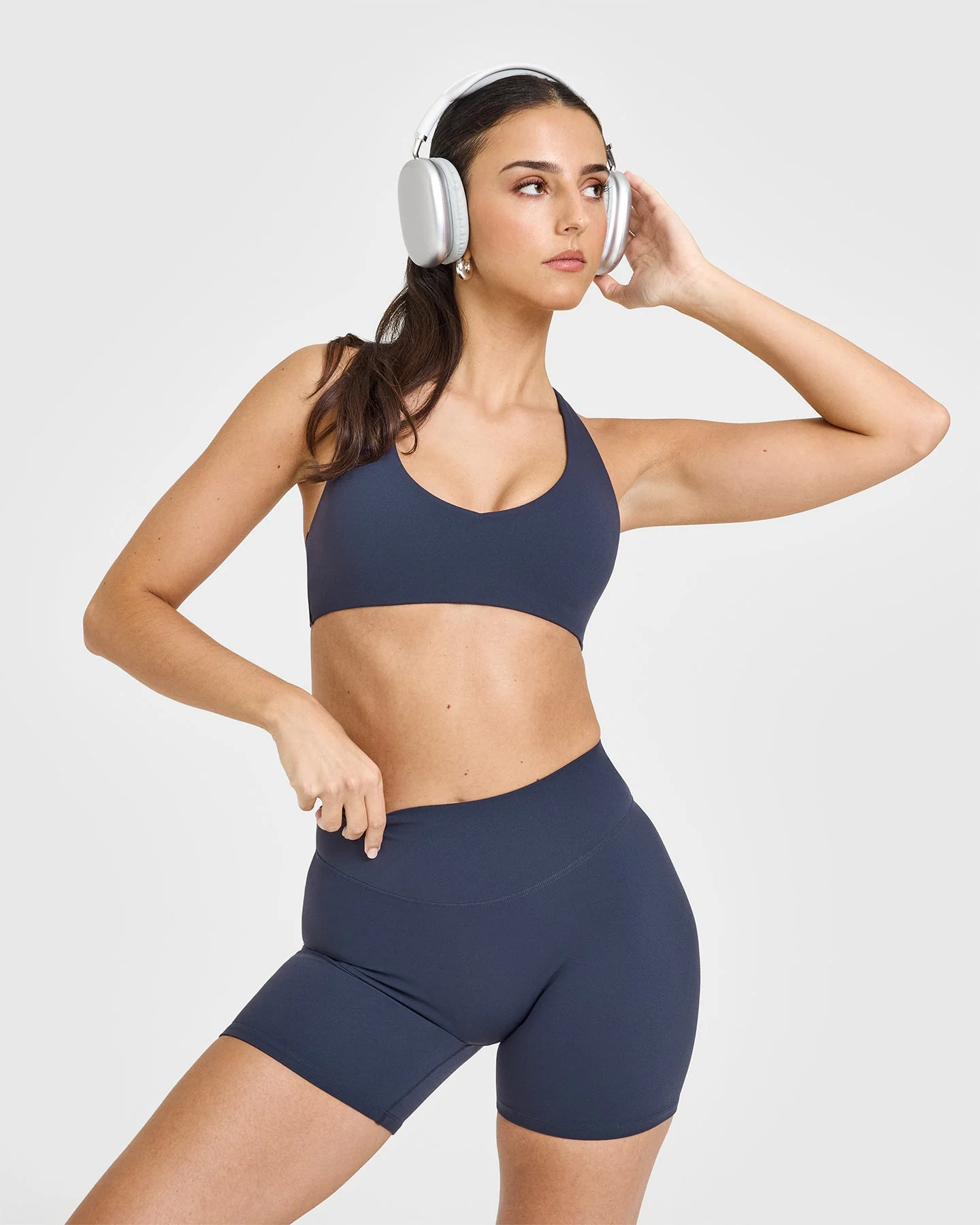 SoftMotion™ Bralette with White Logo | True Blue - Image 6