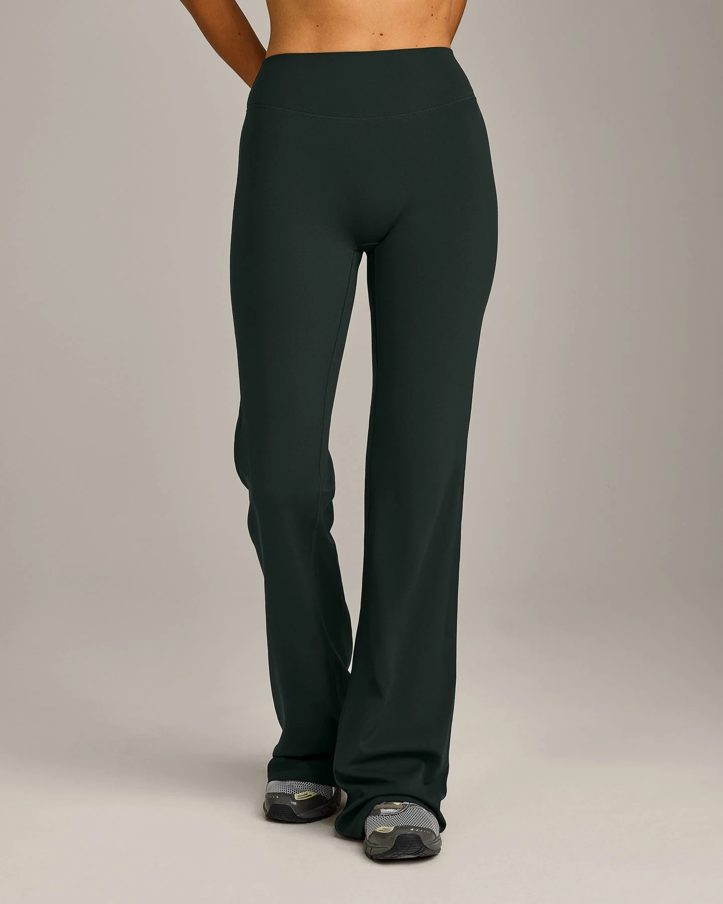 SoftMotion™ Flared Bottoms with Grey Logo | Emerald Noir - Image 4