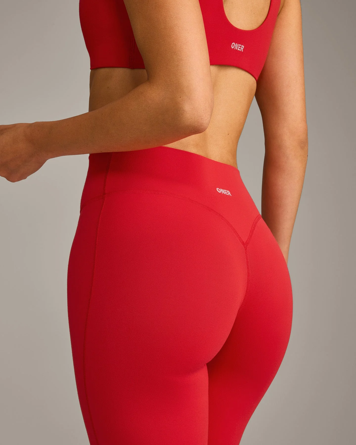 SoftMotion™ Flared Bottoms with Grey Logo | Fiery Red - Image 4