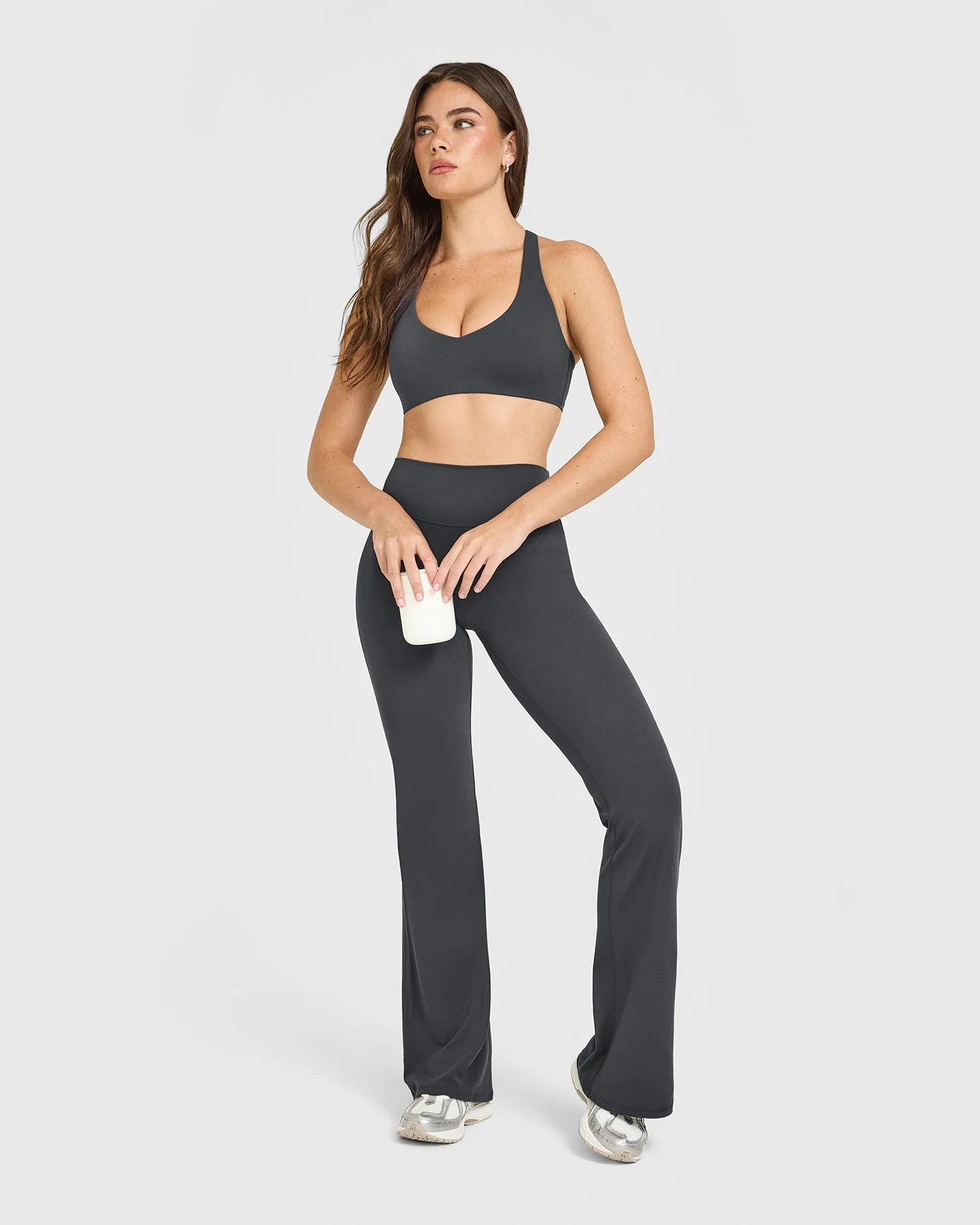 SoftMotion™ Flared Bottoms with White Logo | Coal - Image 3