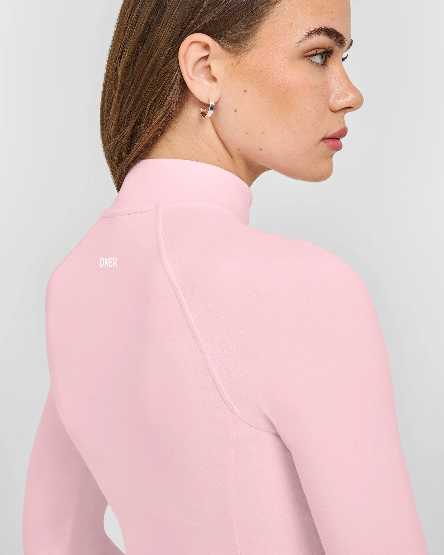 SoftMotion™ Jacket with White Logo | Cherry Blossom Pink - Image 4