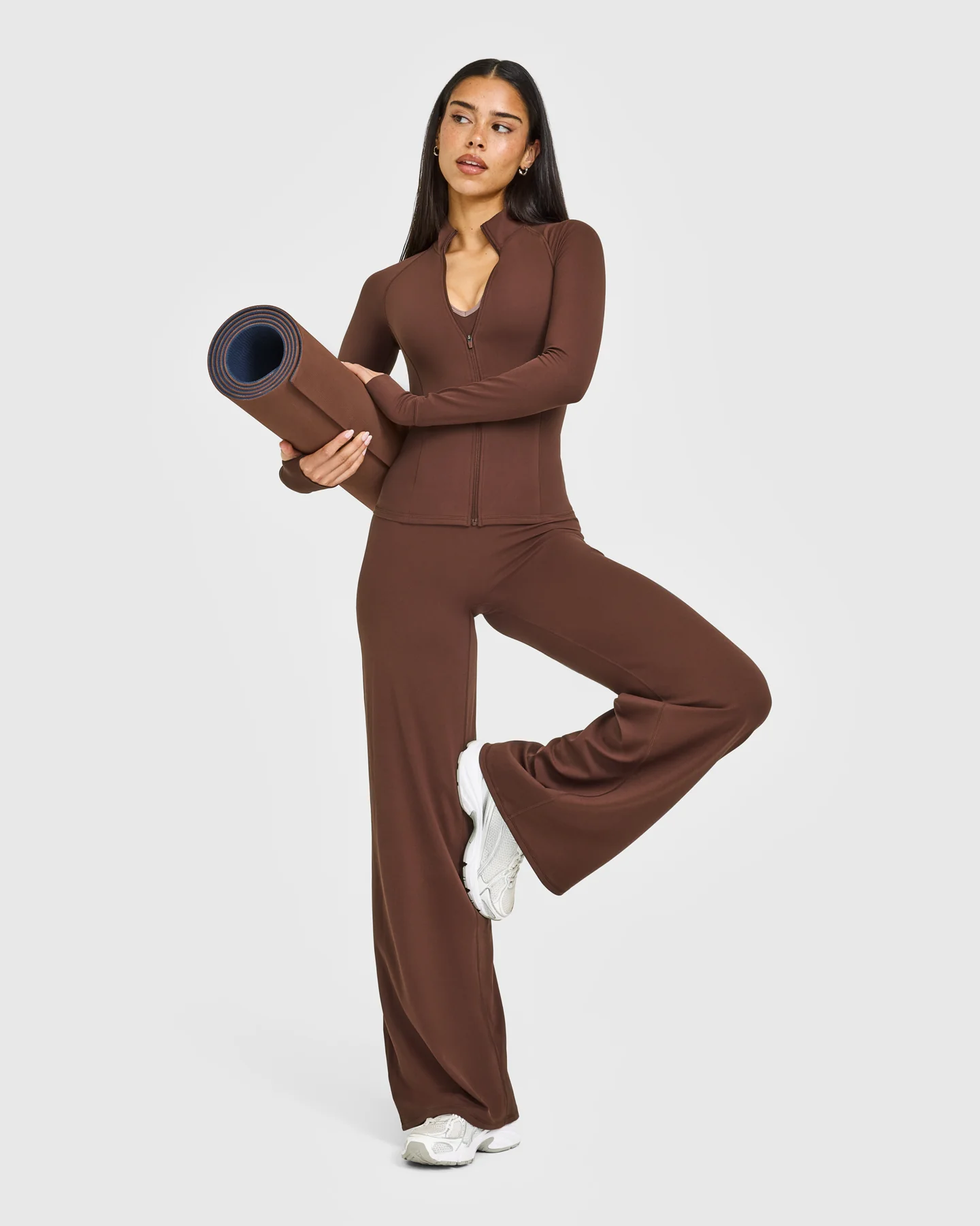 SoftMotion⢠Jacket with White Logo | Espresso Brown - Image 3