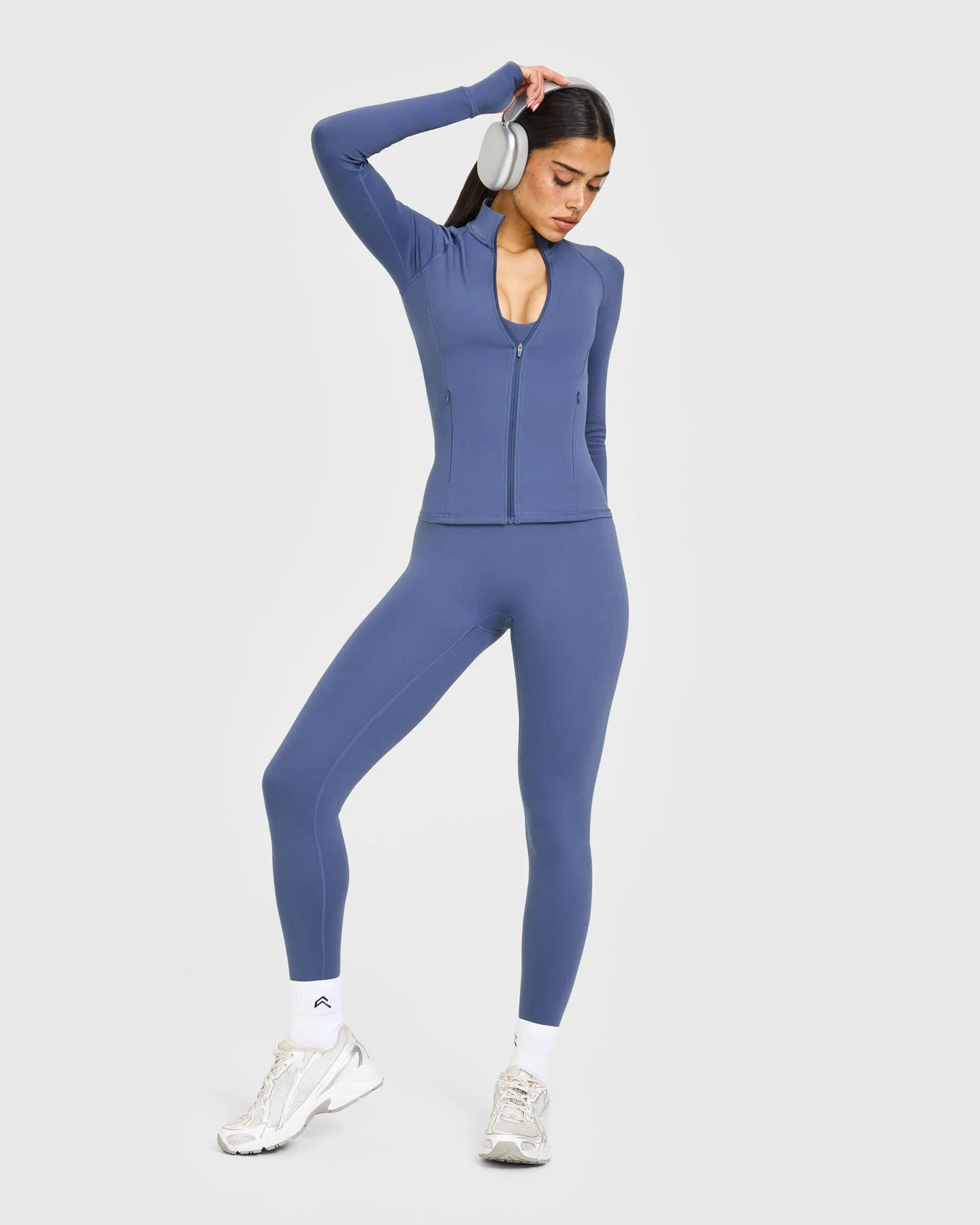 SoftMotion™ Jacket with White Logo | Slate Blue - Image 3