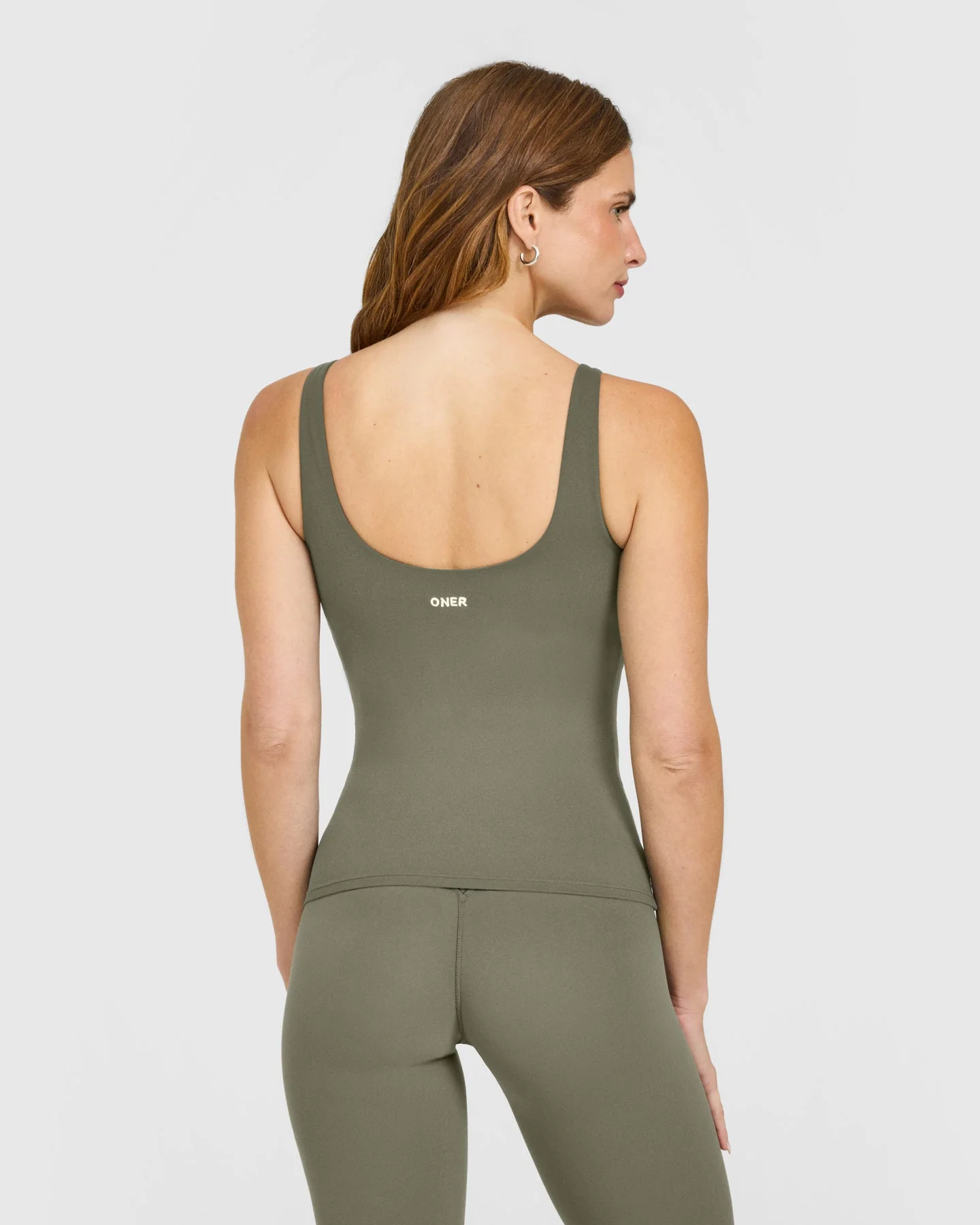 SoftMotion™ Scoop Neck Vest with White Logo | Alpine Green - Image 6