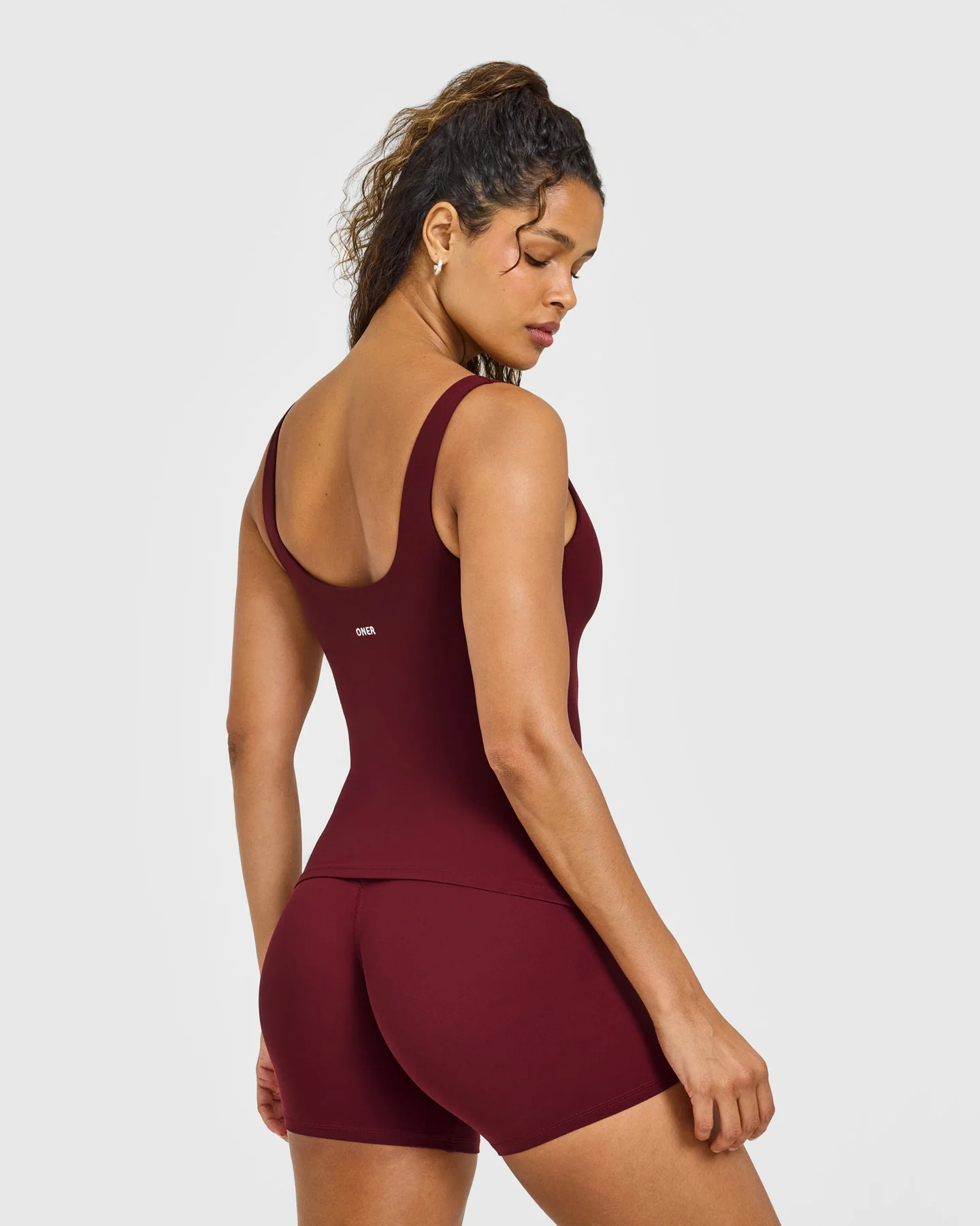 SoftMotion™ Scoop Neck Vest with White Logo | Light Rosewood - Image 4
